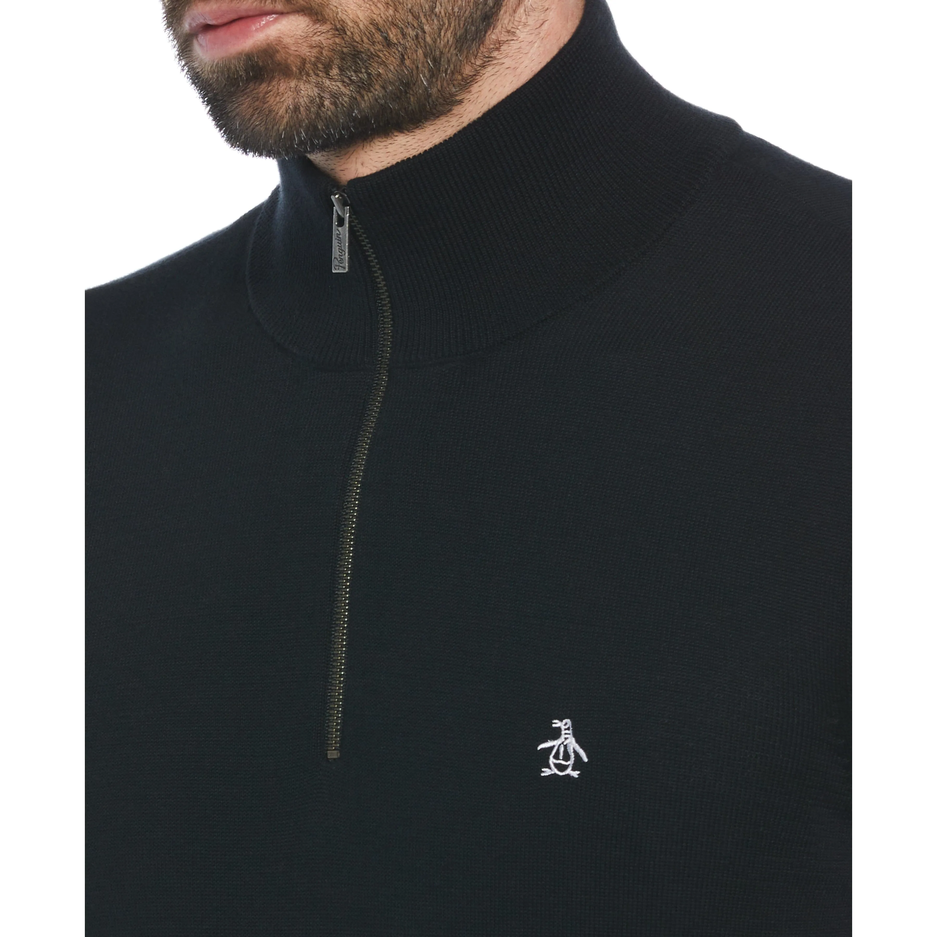 Quarter Zip Jersey Sweater sold by Original Penguin product image thumbnail 3
