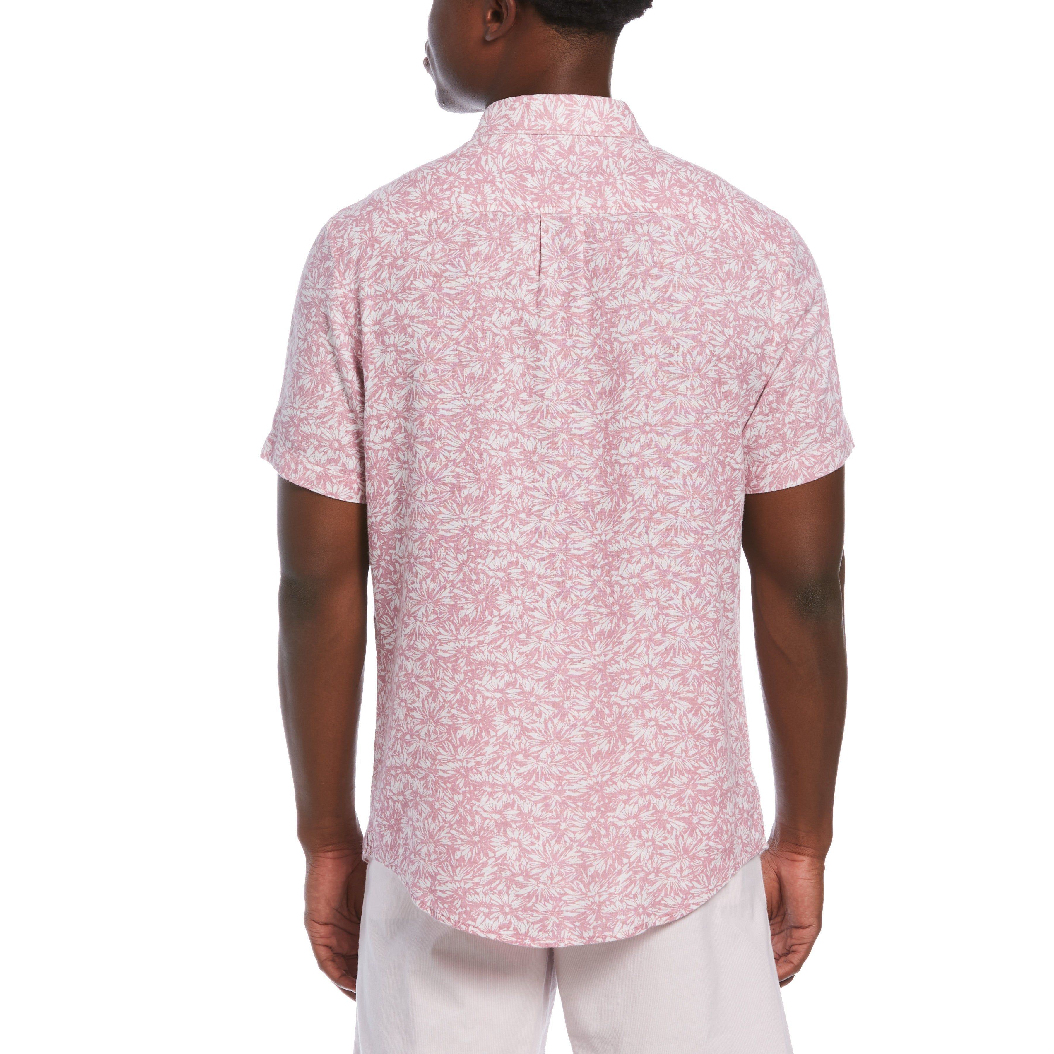 EcoVero™ Floral Print Linen Blend Shirt sold by Original Penguin product image thumbnail 2