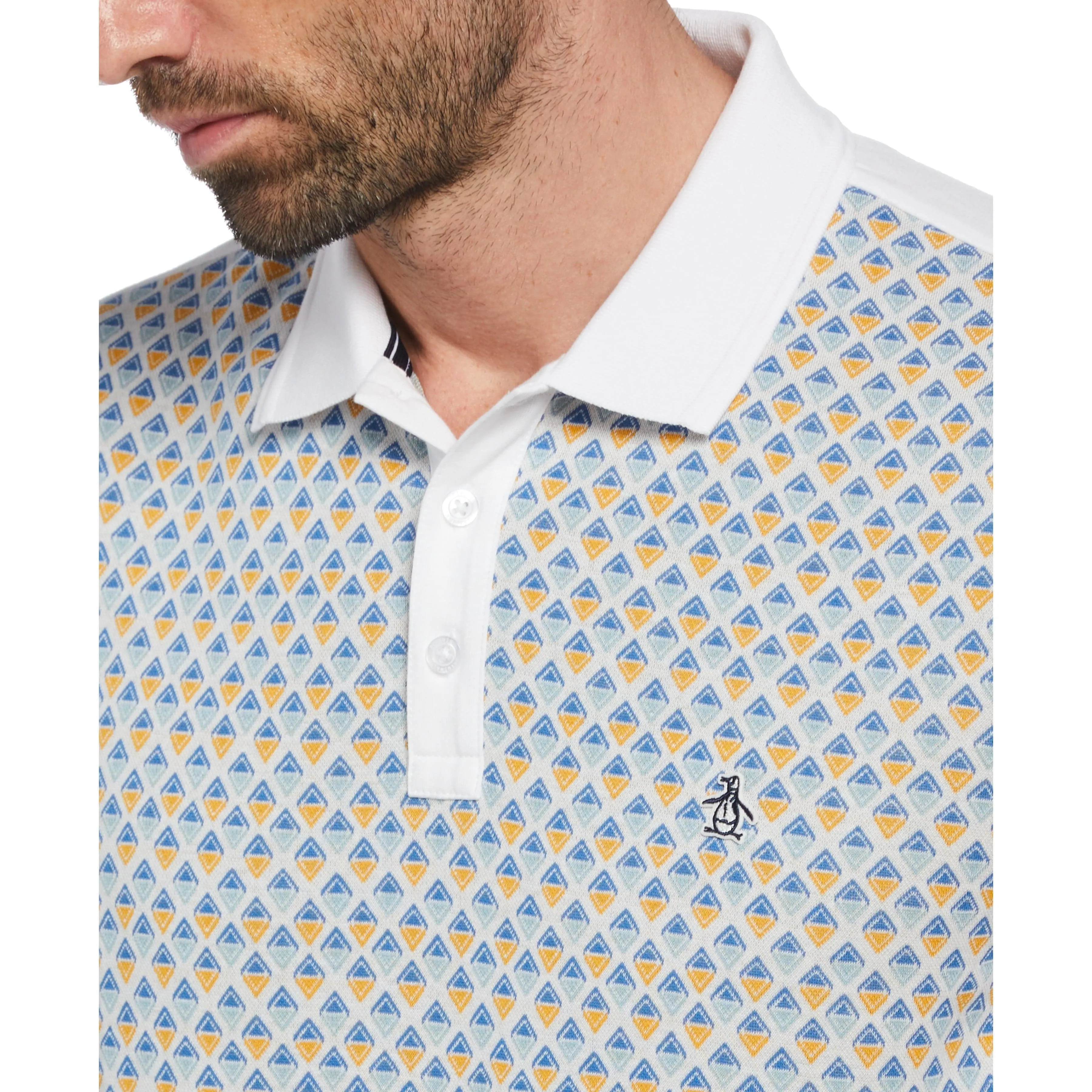 Jacquard Diamond Front Polo sold by Original Penguin product image thumbnail 3