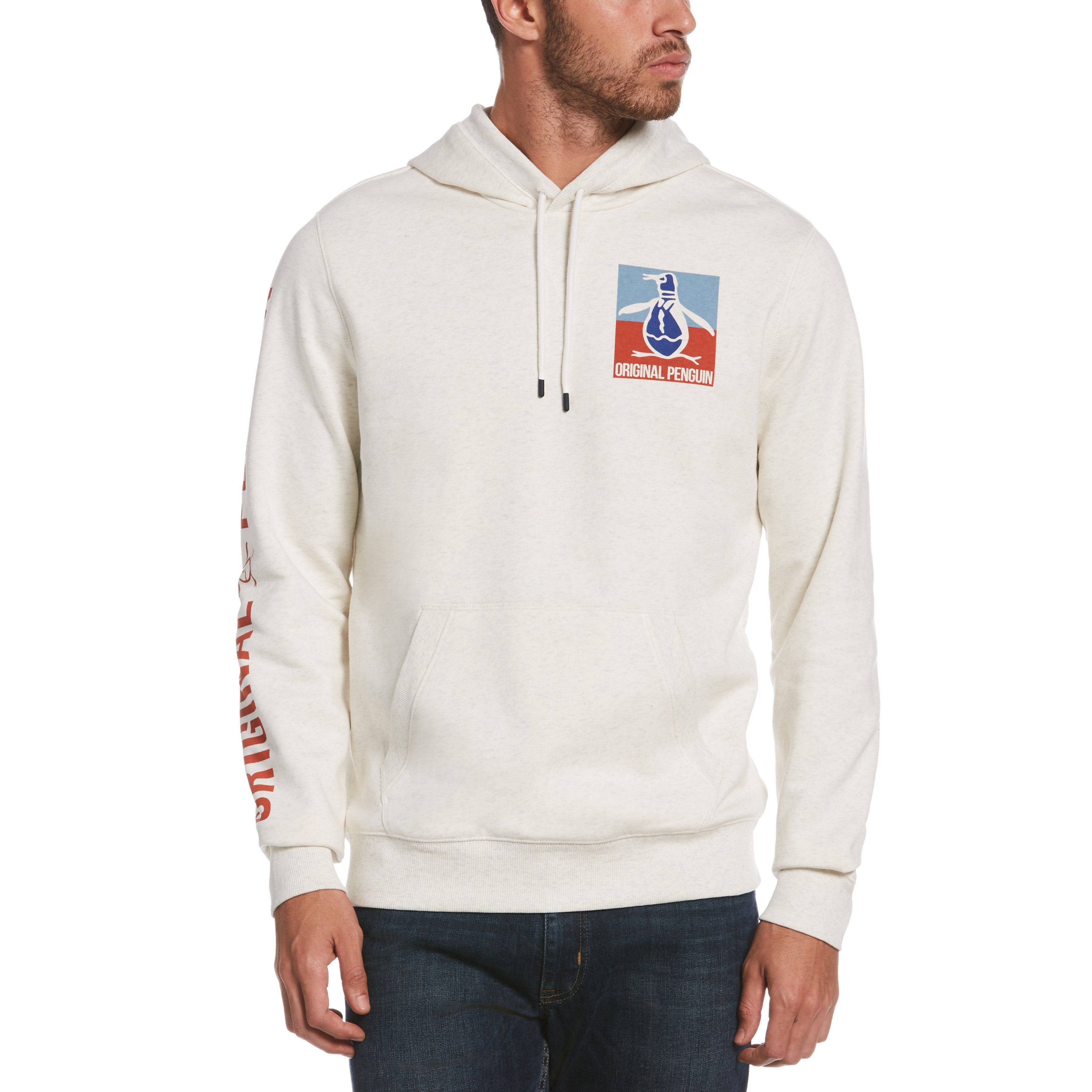 Pete Melange Fleece Hoodie sold by Original Penguin