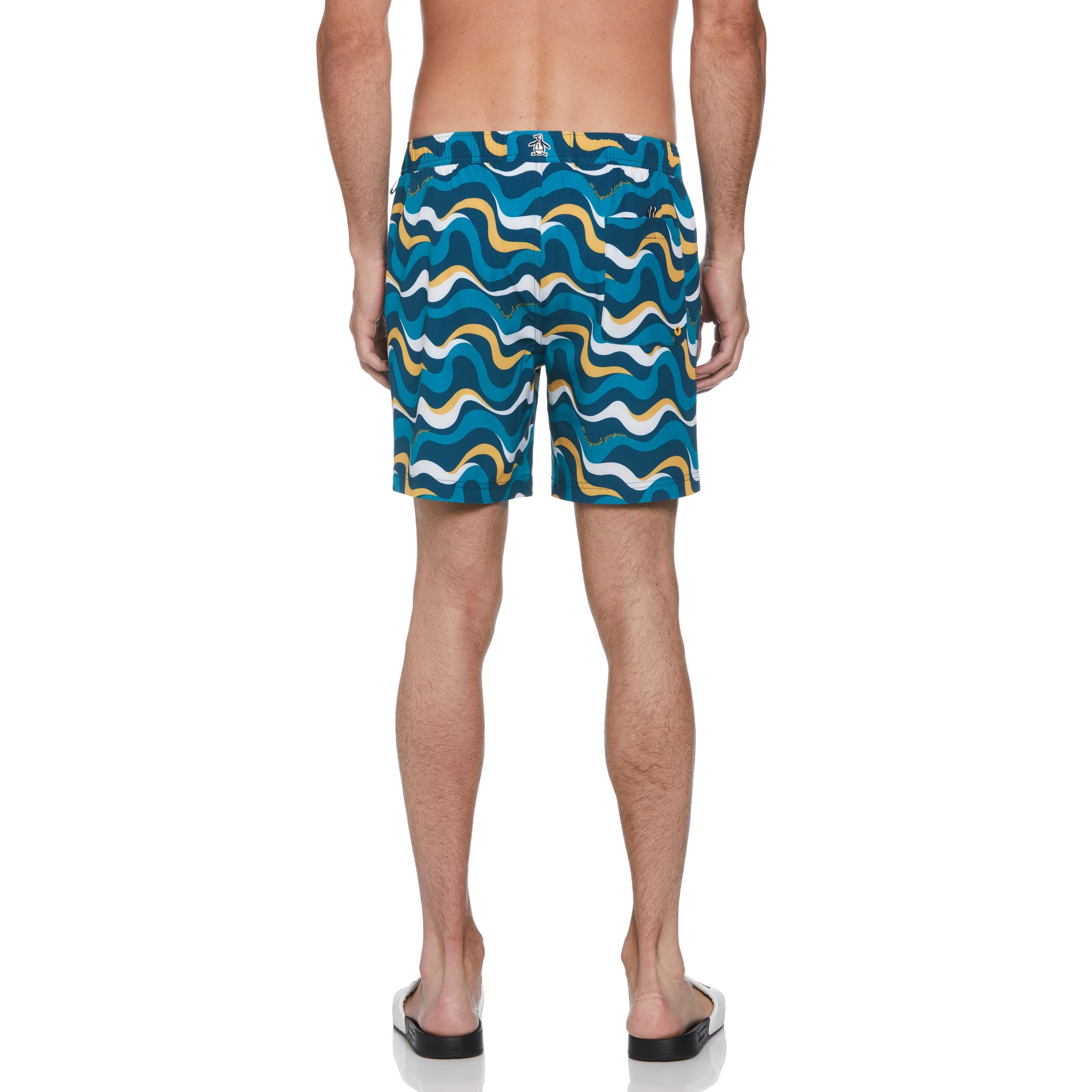 Wave Print Swim Short sold by Original Penguin product image thumbnail 2
