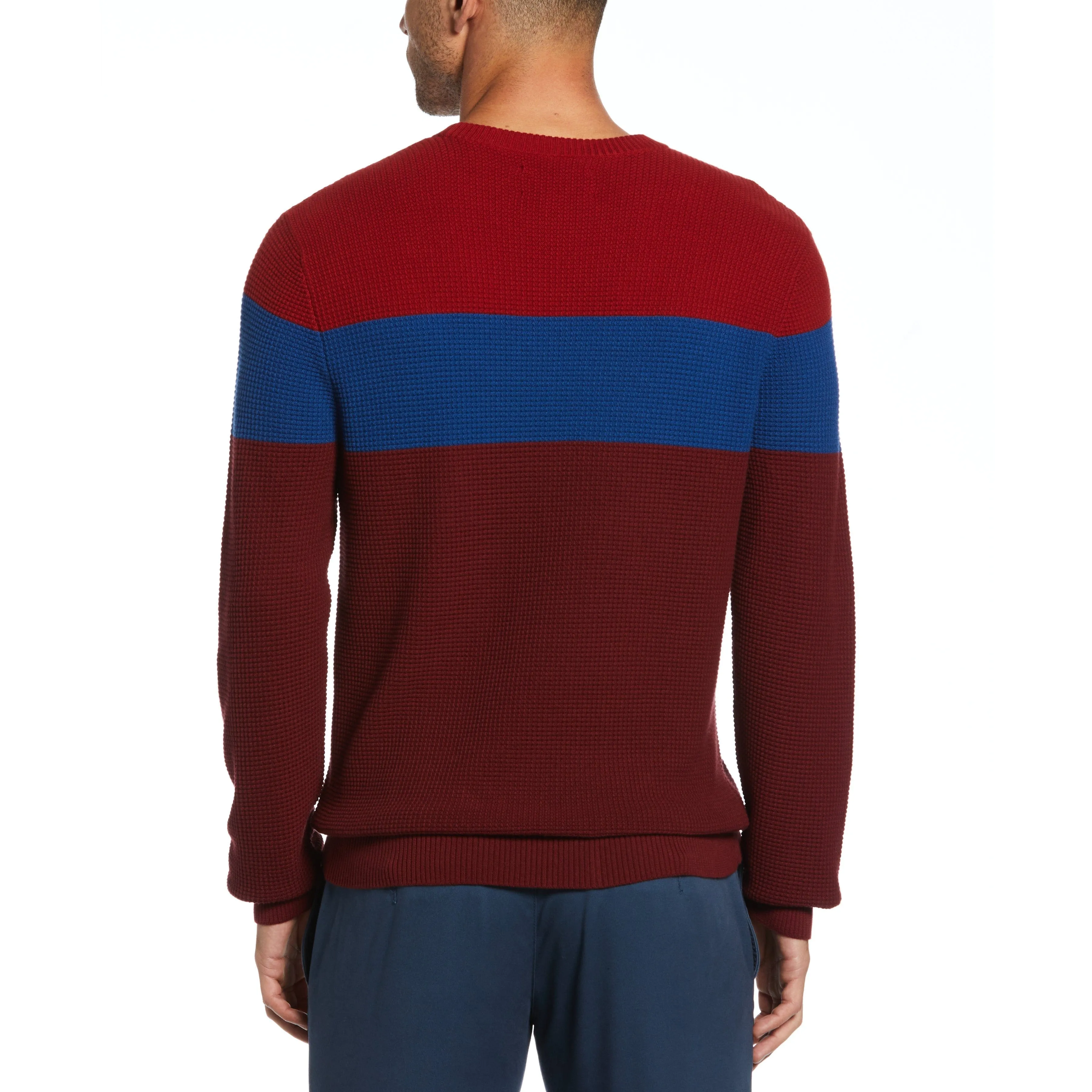 Chest Stripe Waffle Sweater sold by Original Penguin product image thumbnail 2