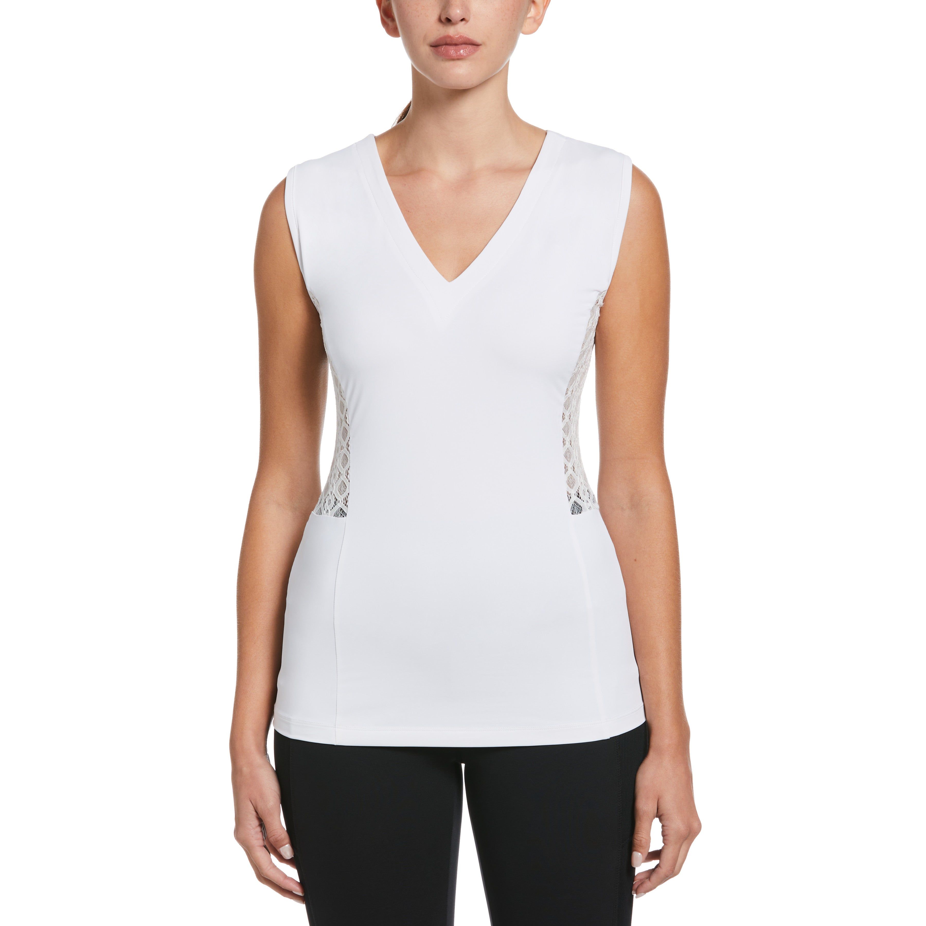 Women's V-Neck Sleeveless Tennis Top sold by Original Penguin
