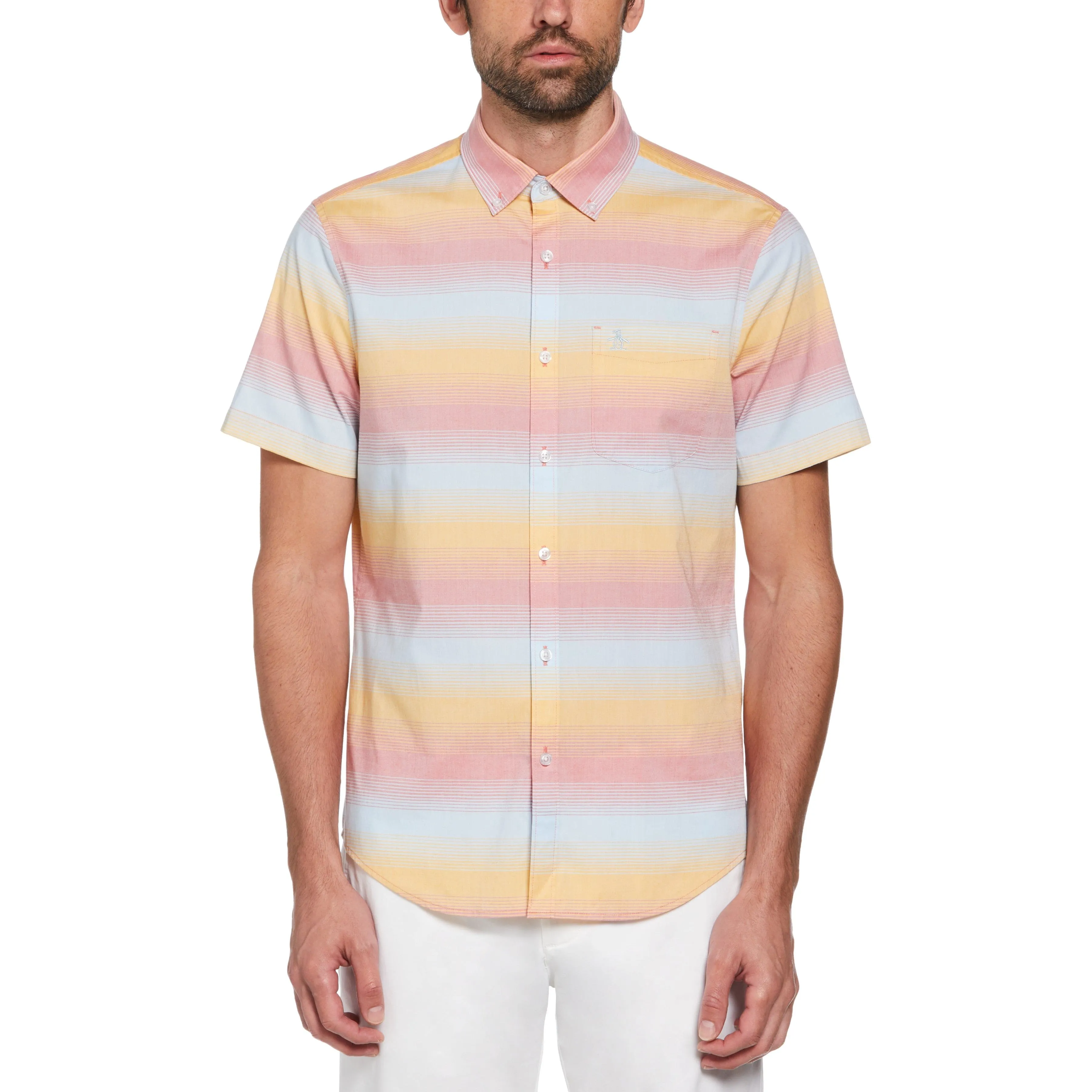 Woven Engineered Stripe Shirt sold by Original Penguin