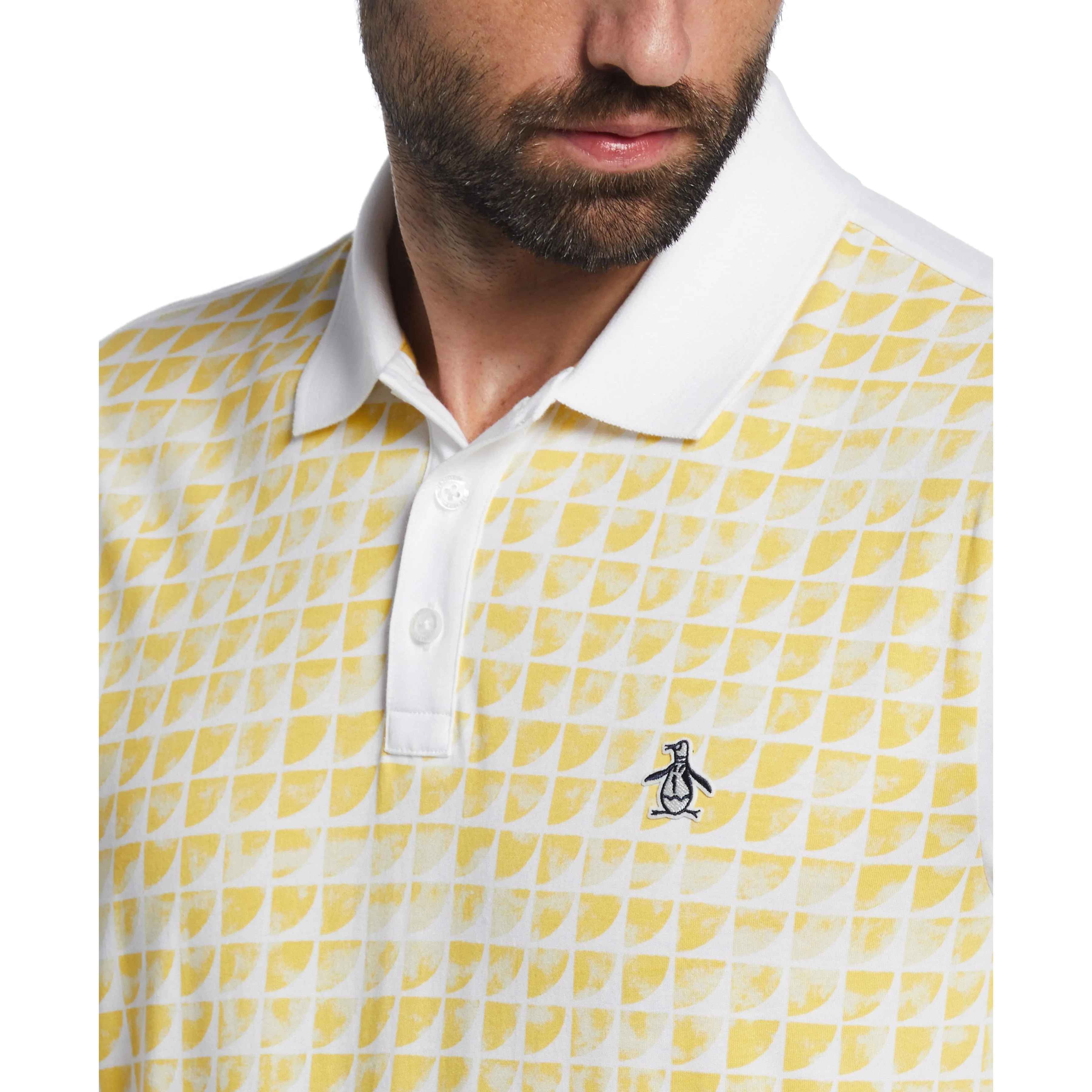 Geo Print Front Polo sold by Original Penguin product image thumbnail 3
