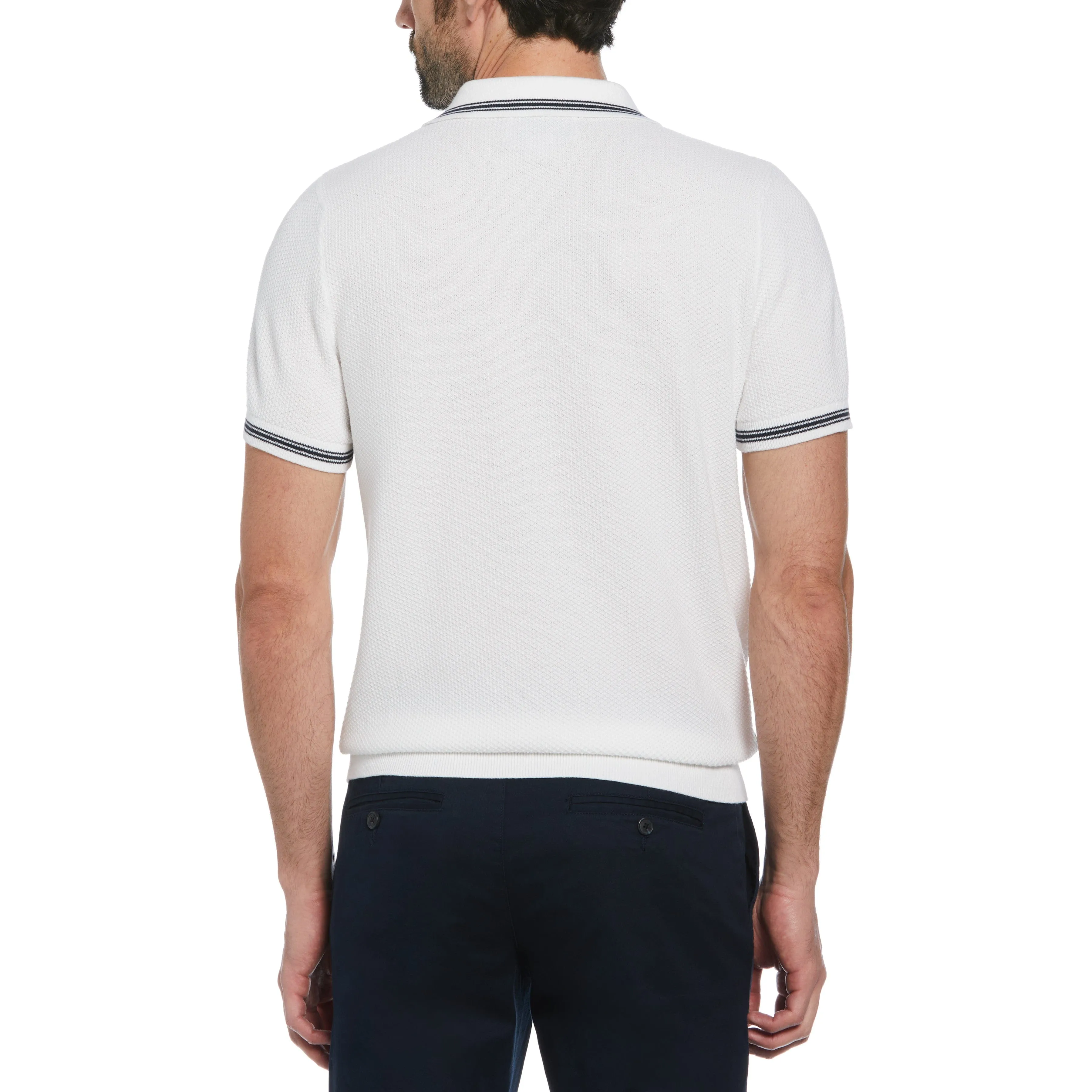 Textured Johnny Collar Sweater Polo sold by Original Penguin product image thumbnail 2