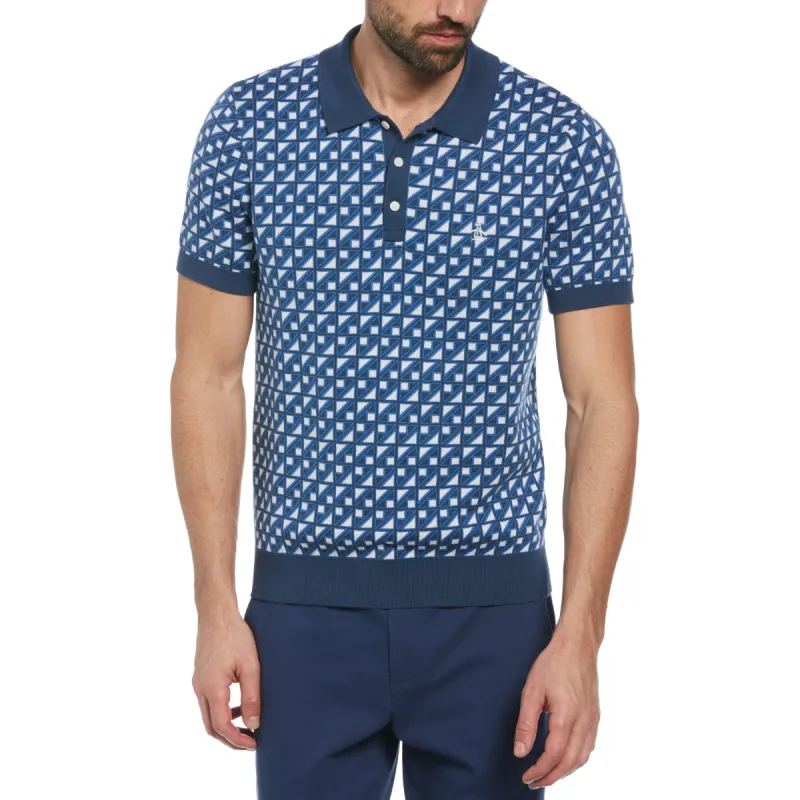 Jacquard Sweater Polo sold by Original Penguin
