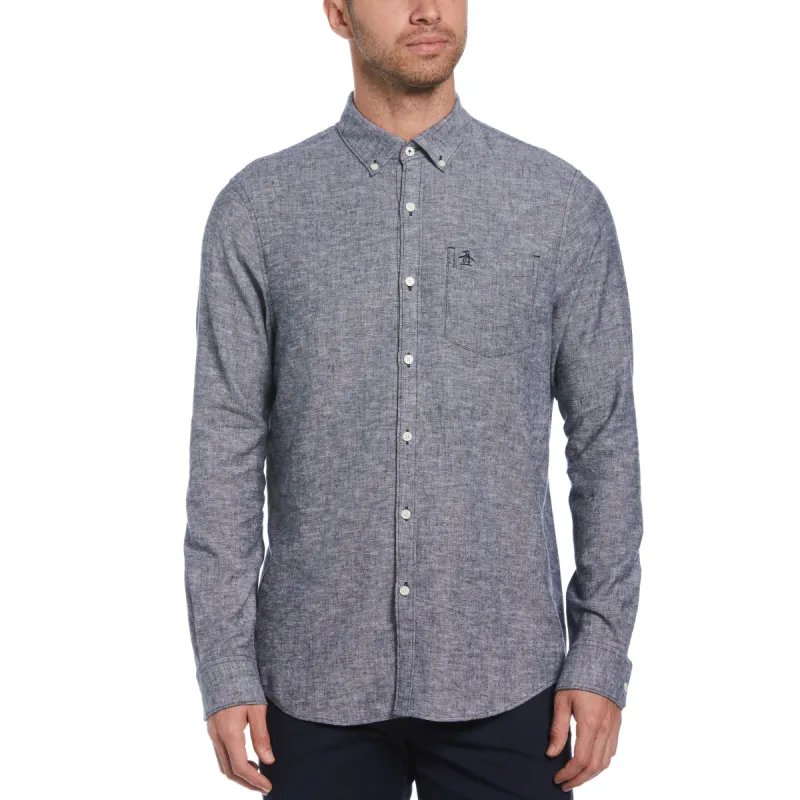 EcoVero™ Linen Blend Shirt sold by Original Penguin