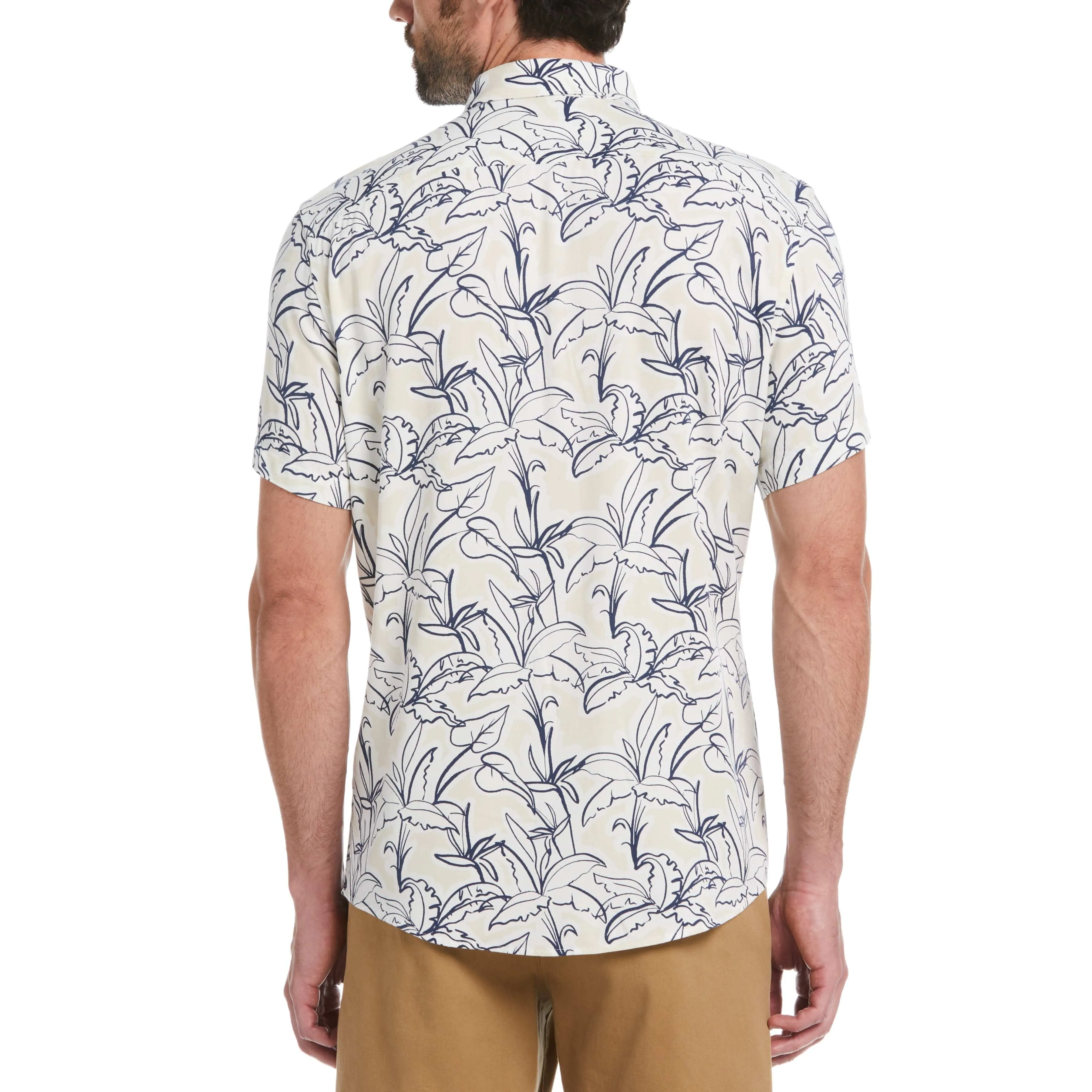 Viscose Linear Palm Print Shirt sold by Original Penguin product image thumbnail 2