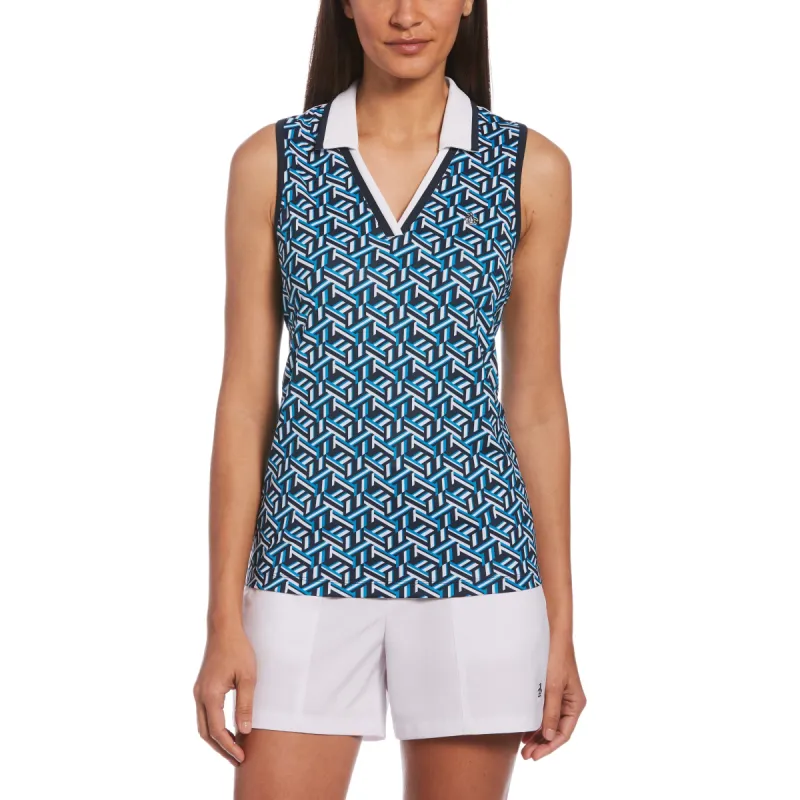 Women's Geo Printed Tennis Tank sold by Original Penguin