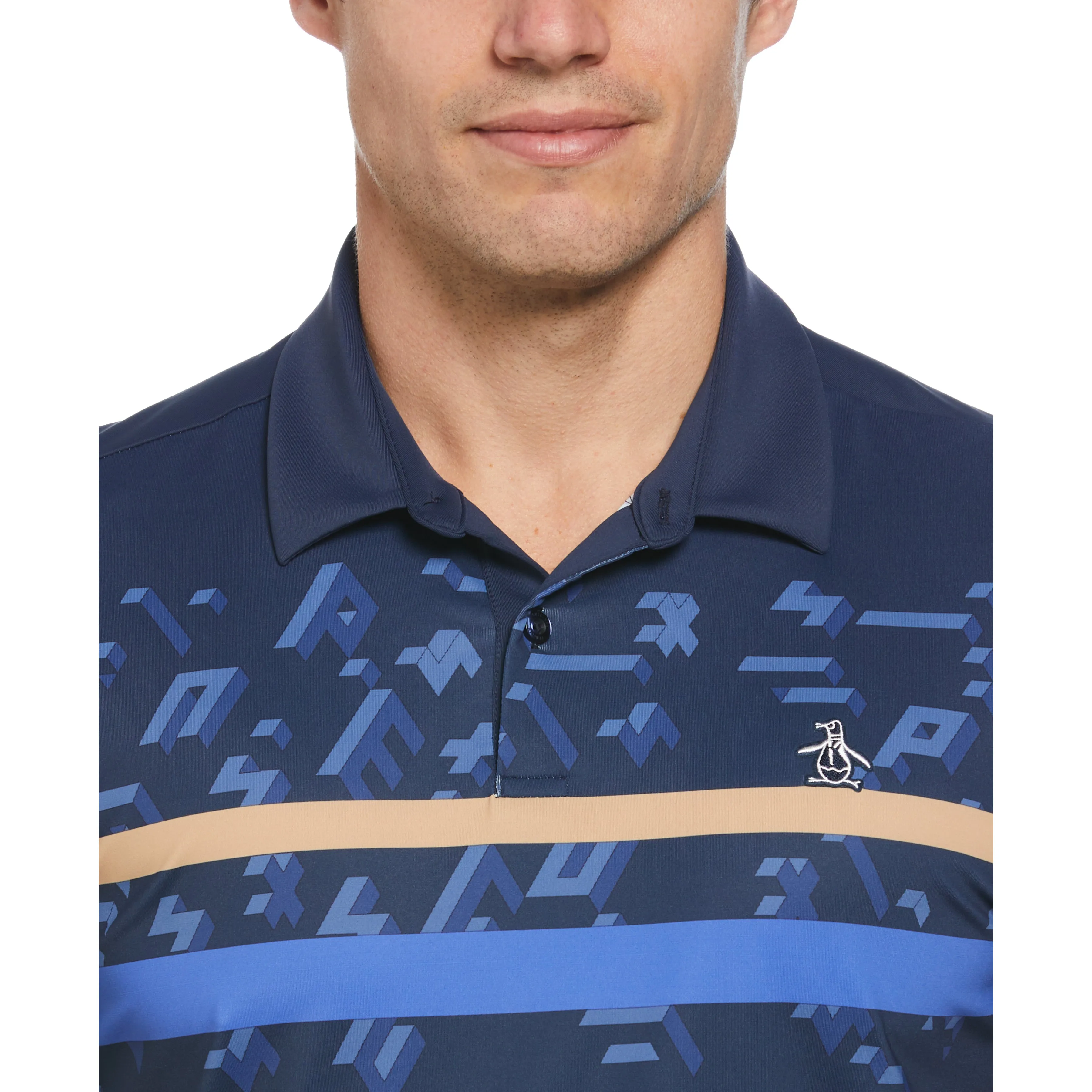 "Got Game" Stripe Block Print Polo sold by Original Penguin product image thumbnail 3