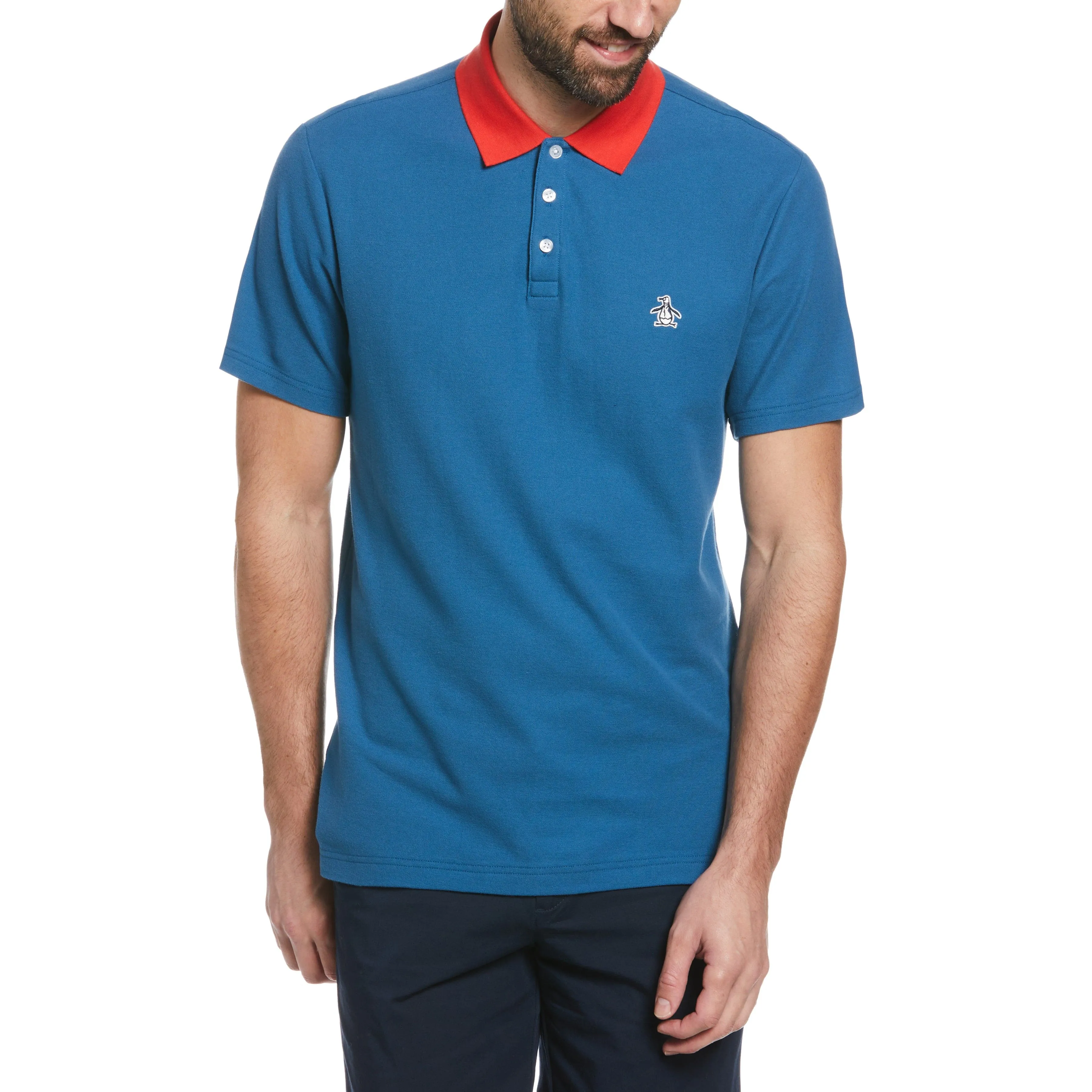 Contrast Collar Polo sold by Original Penguin