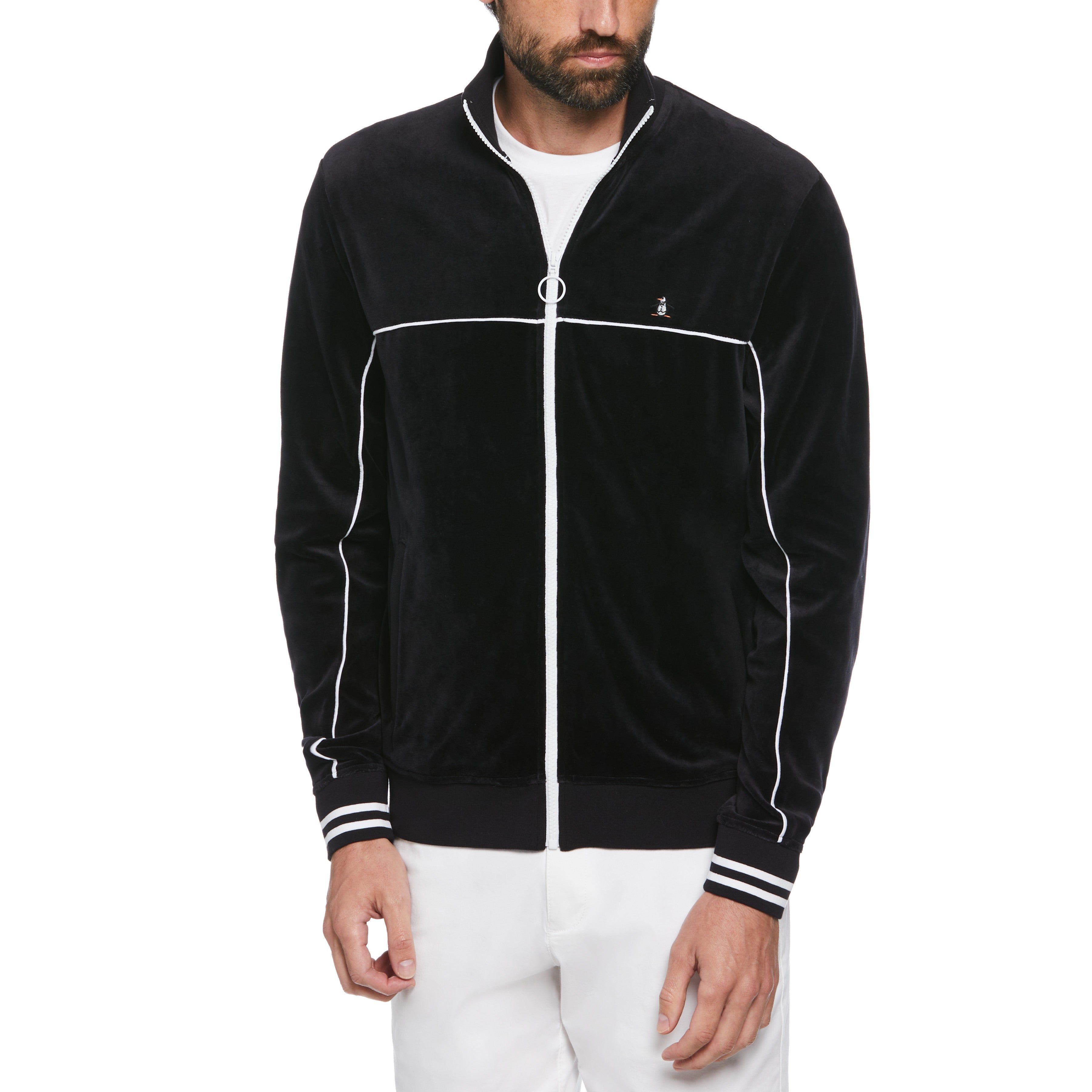 Velour Earl Track Jacket sold by Original Penguin