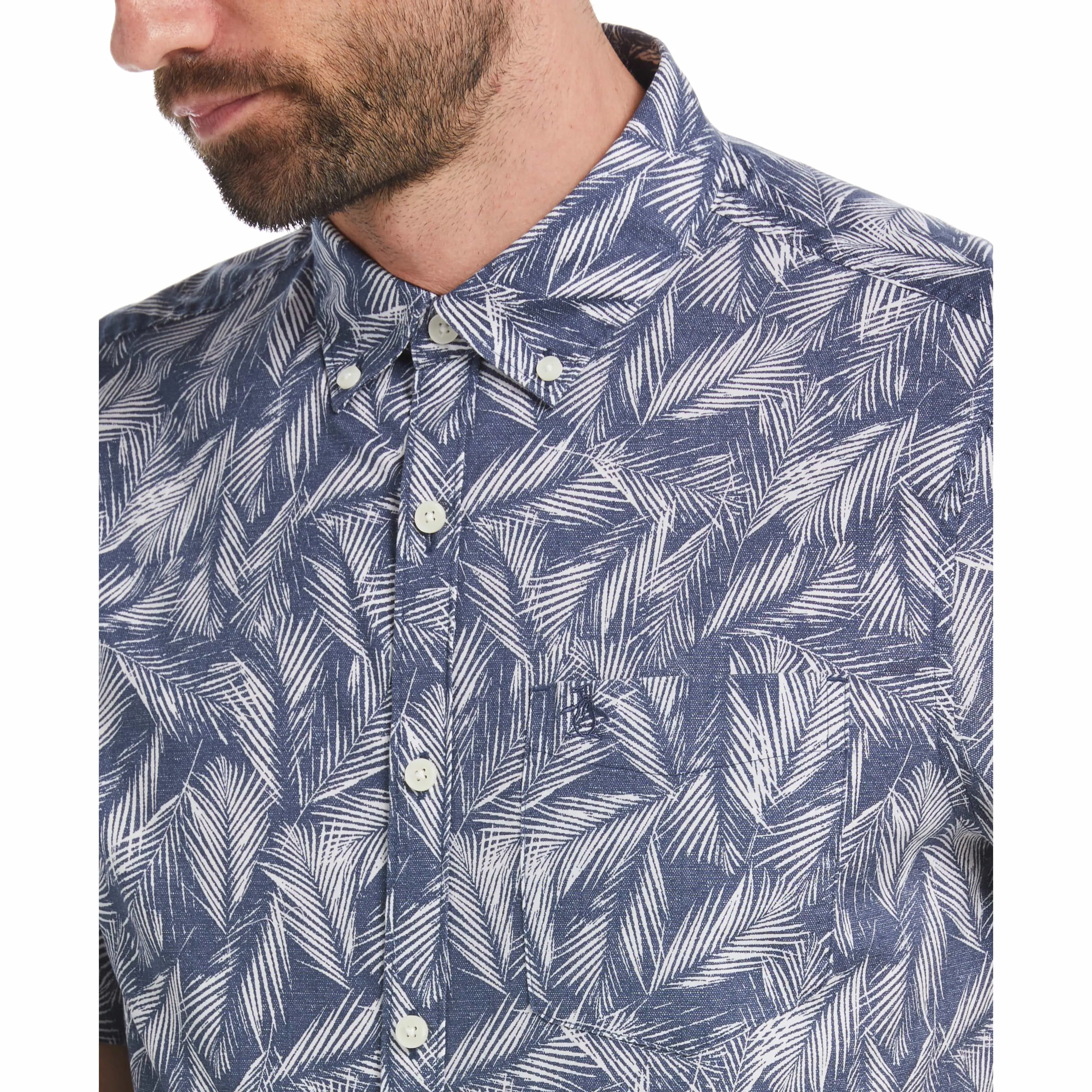 Poplin Palm Leaves Print Shirt sold by Original Penguin product image thumbnail 3