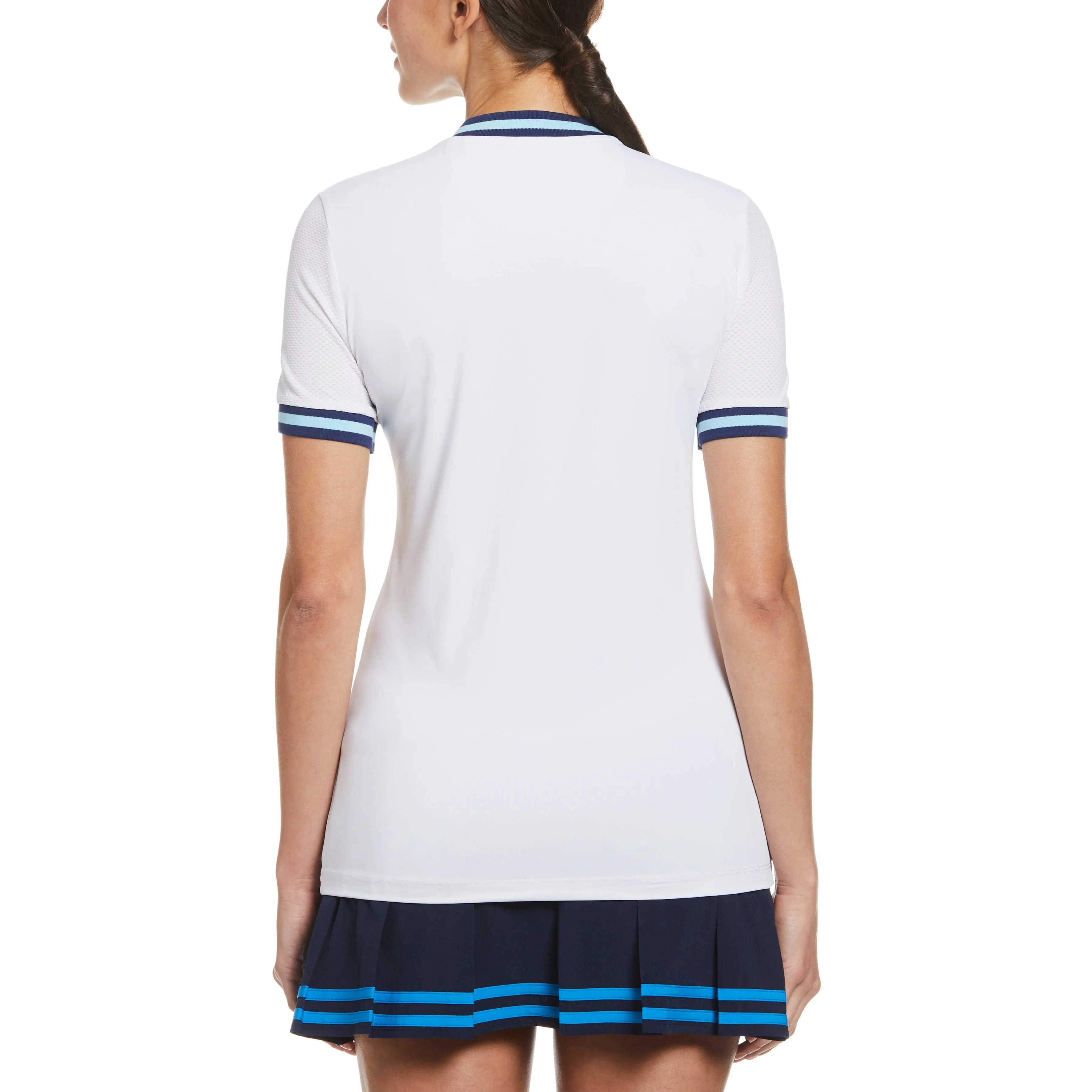 Women's Stripe Rib Collar Golf Shirt sold by Original Penguin product image thumbnail 2