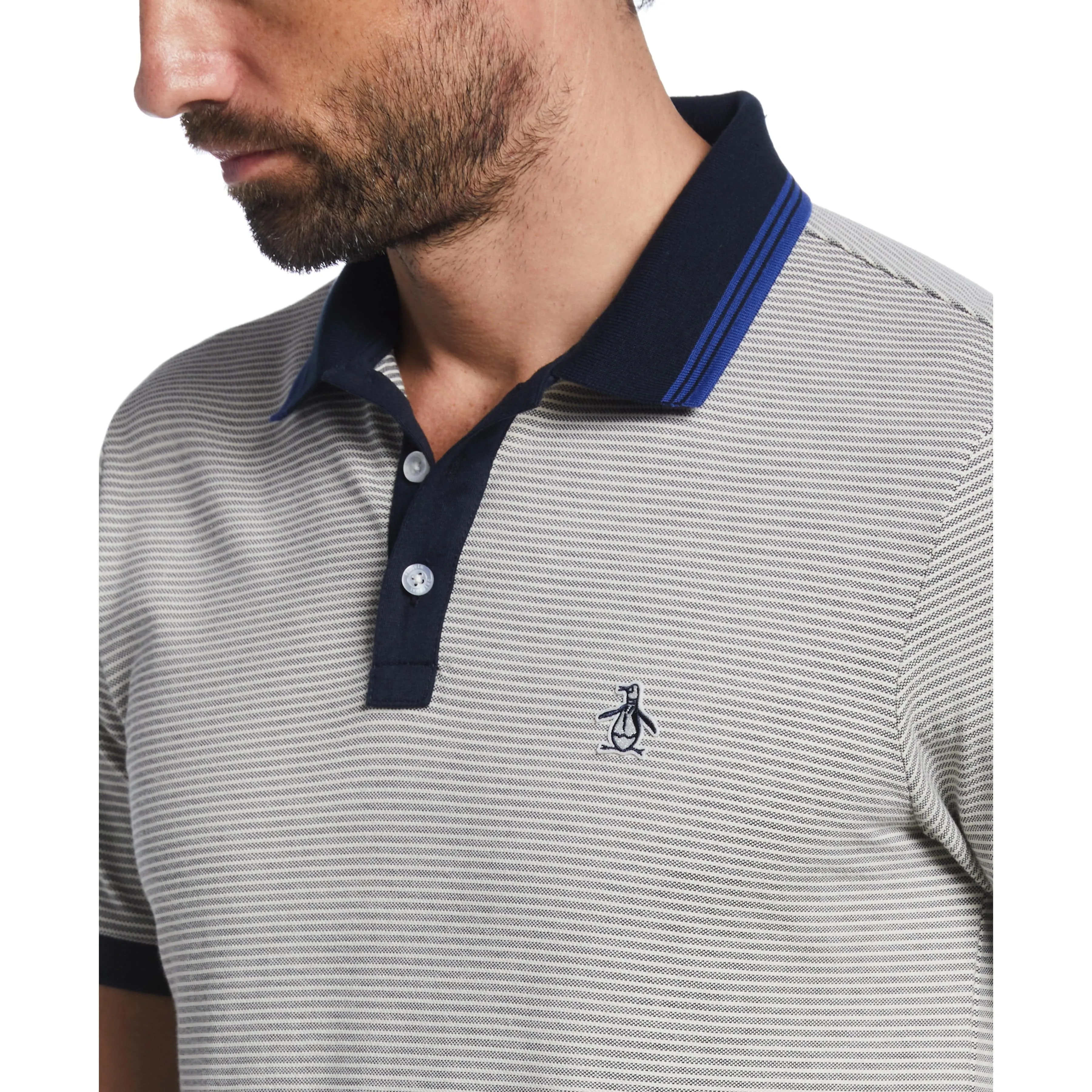 Tonal Stripe Pique Polo sold by Original Penguin product image thumbnail 3