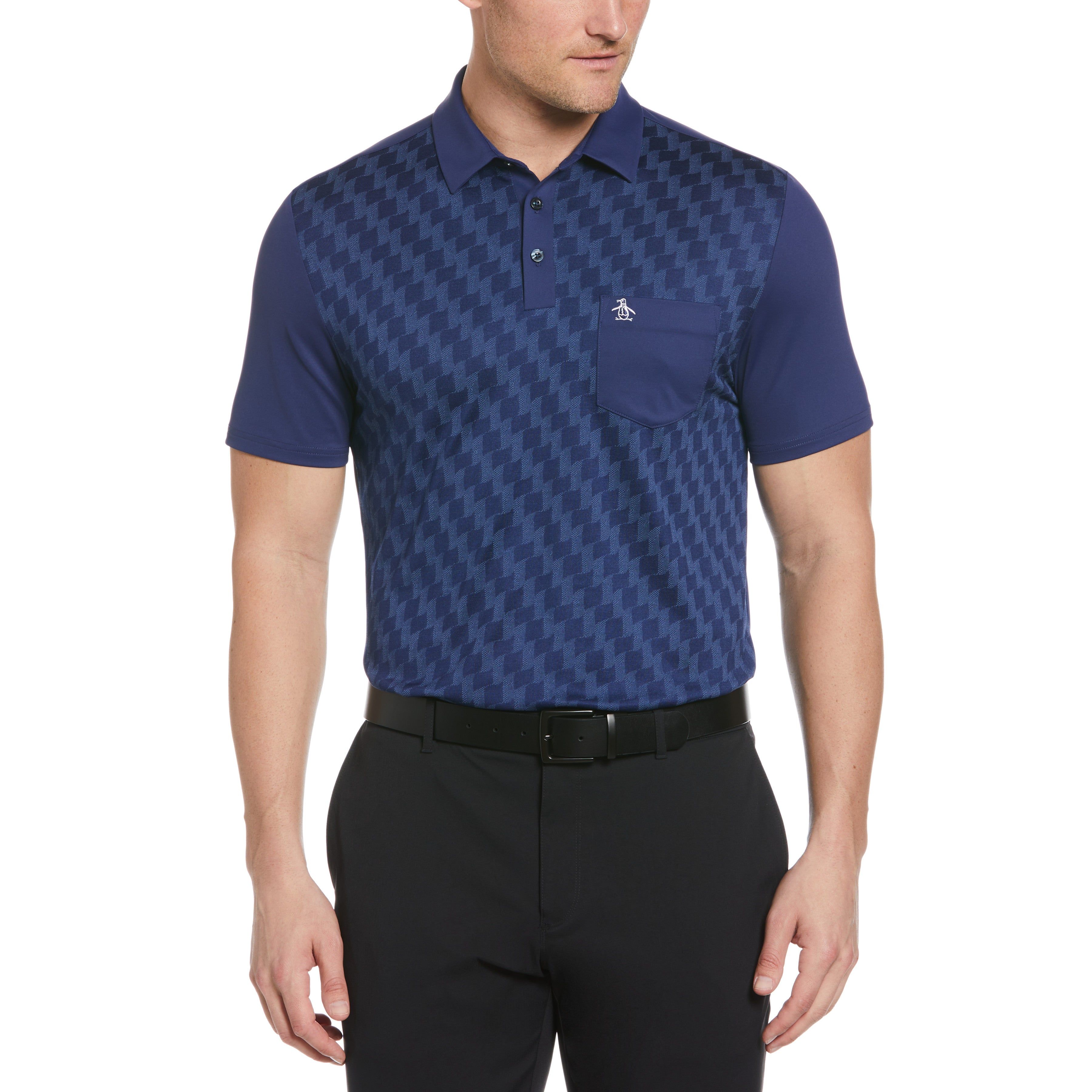 50's Color Block Print Golf Polo sold by Original Penguin