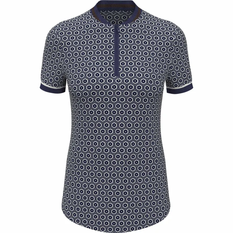 Women's Geo Blade Collar Golf Polo sold by Original Penguin