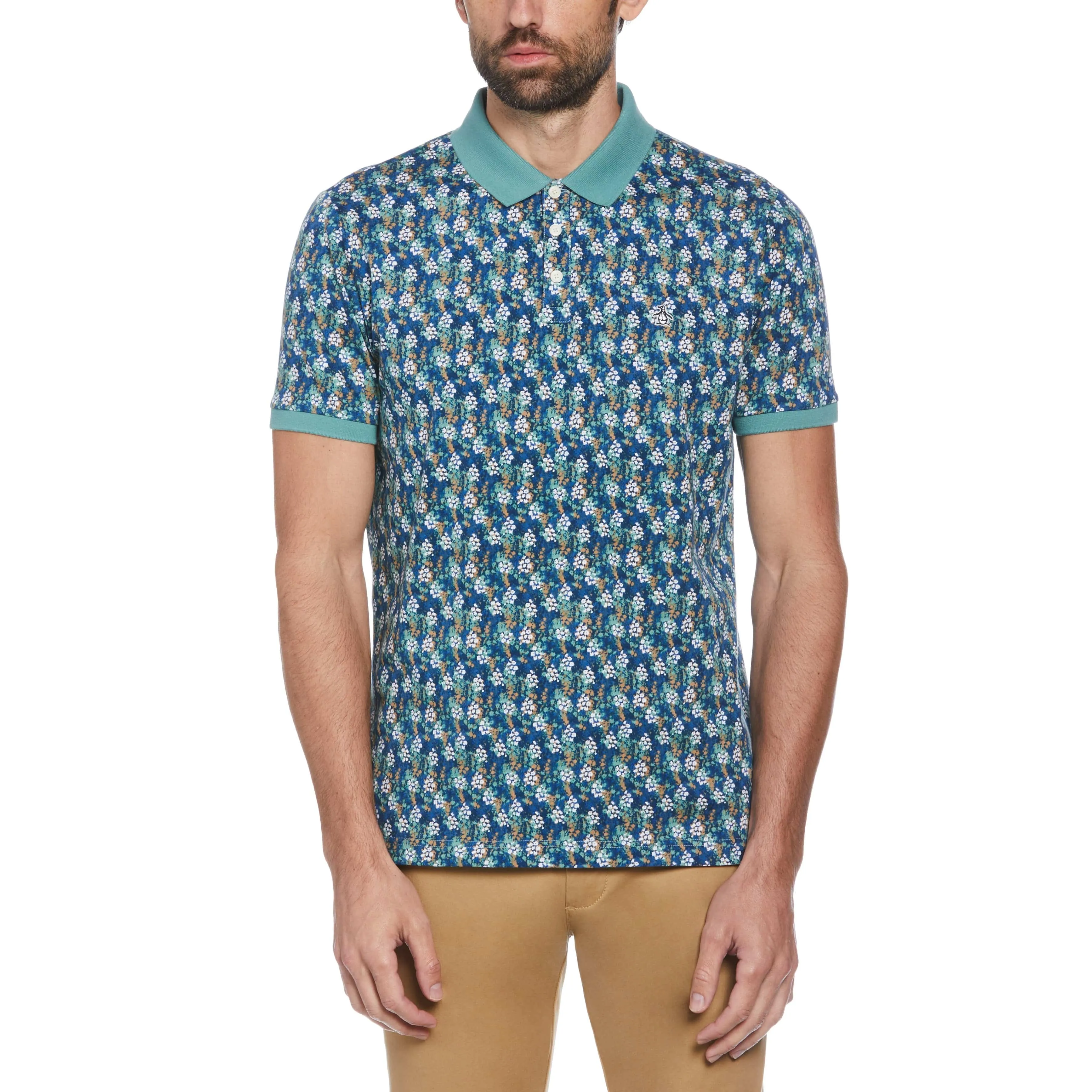 Cotton Jersey Floral Polo sold by Original Penguin
