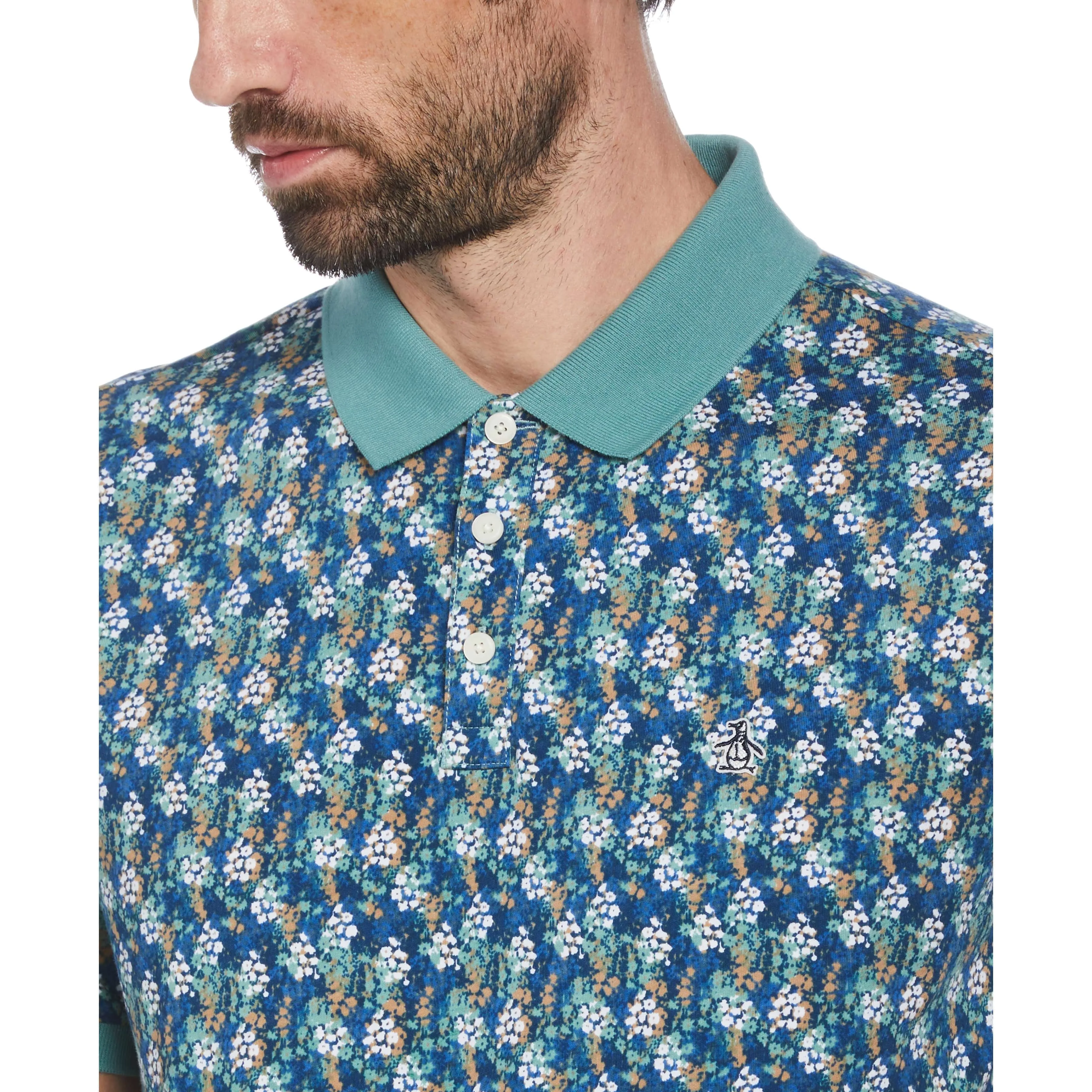 Cotton Jersey Floral Polo sold by Original Penguin product image thumbnail 3
