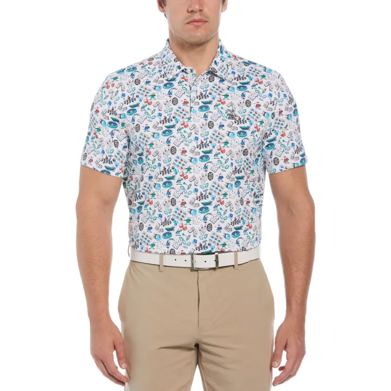 Novelty Games Print Golf Polo sold by Original Penguin
