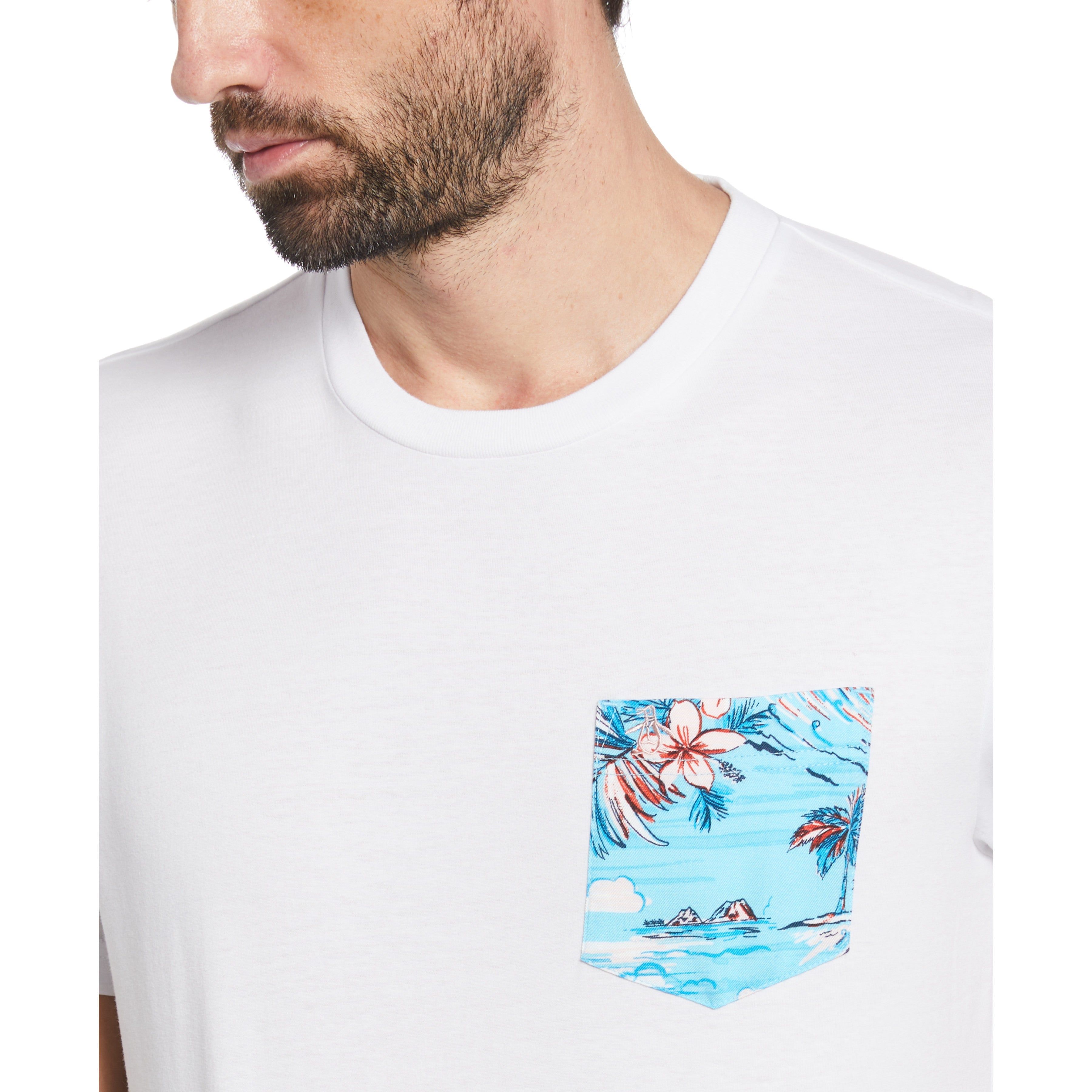 Tropical Floral Print Pocket Tee sold by Original Penguin product image thumbnail 3