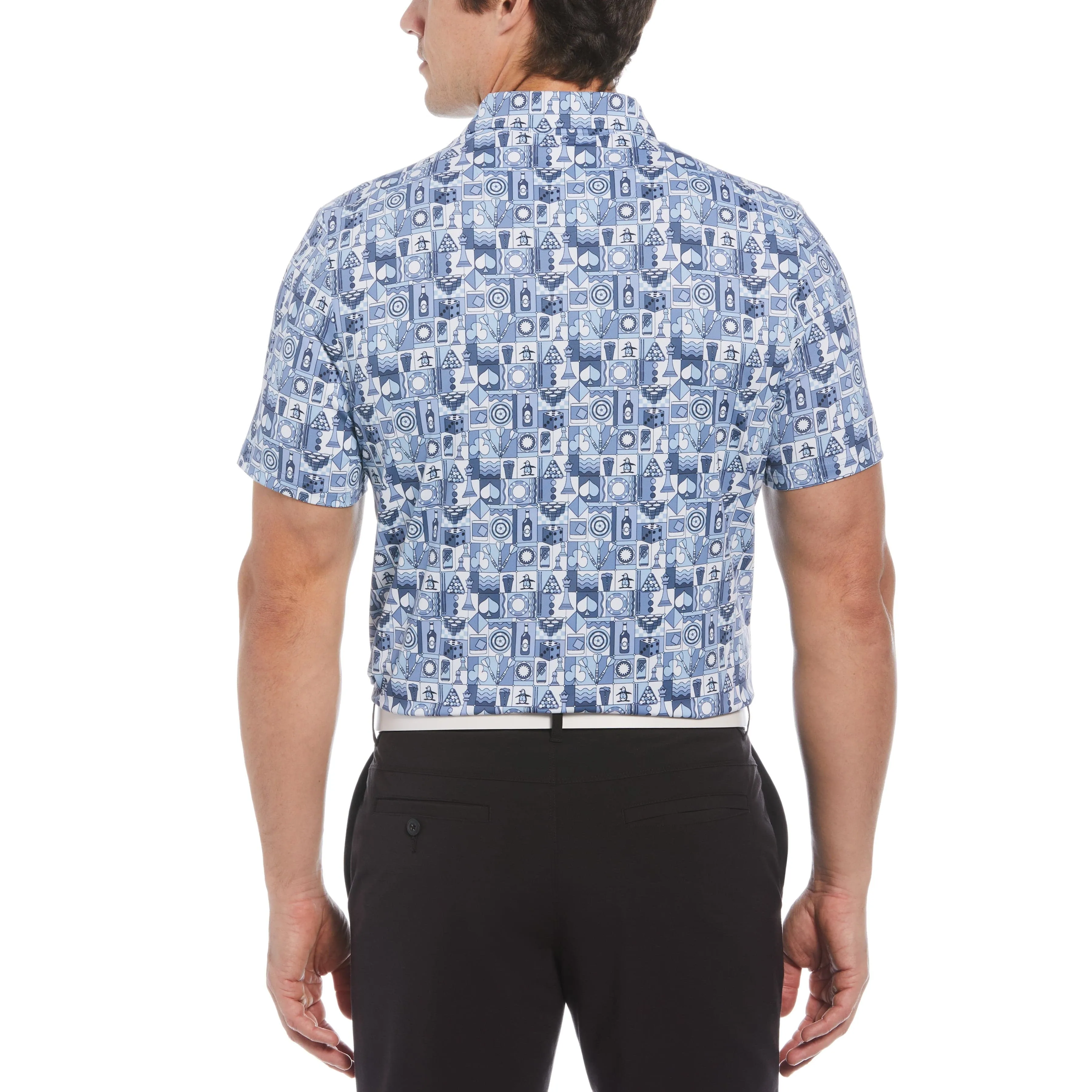 Pete's Game Grid Print Golf Polo sold by Original Penguin product image thumbnail 2