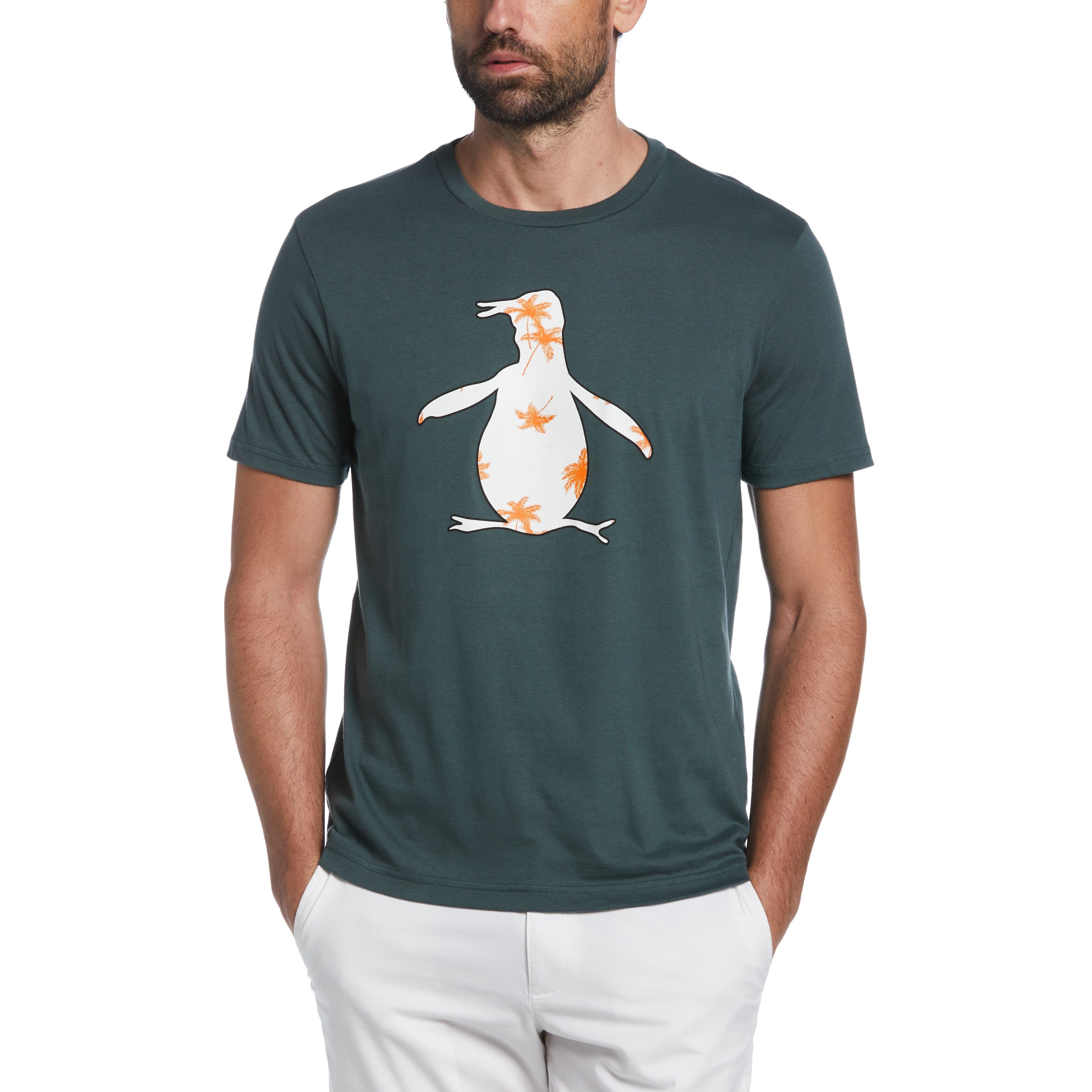 Palm Fill Pete Print Tee sold by Original Penguin