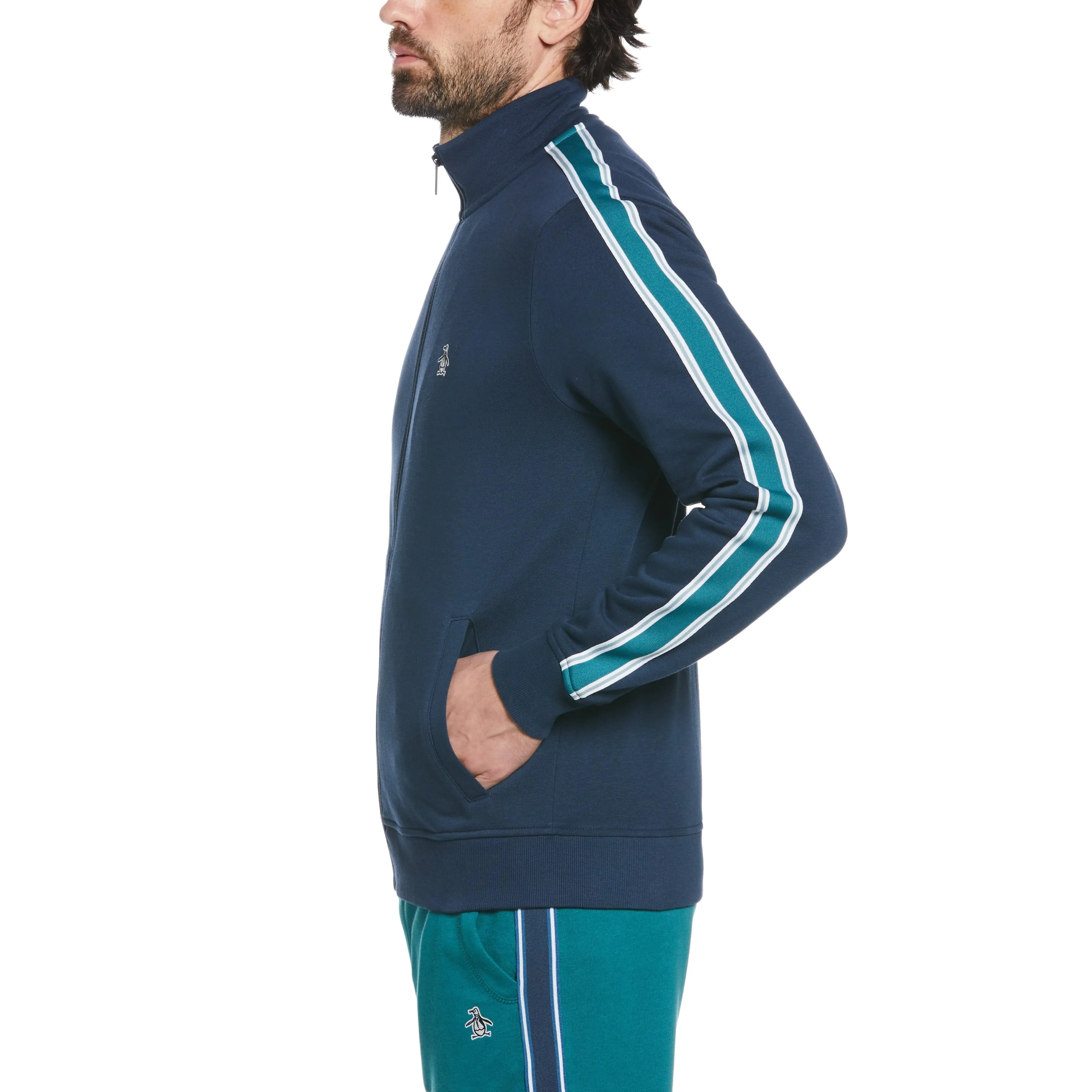 Fleece Side Tape Track Jacket sold by Original Penguin product image thumbnail 3