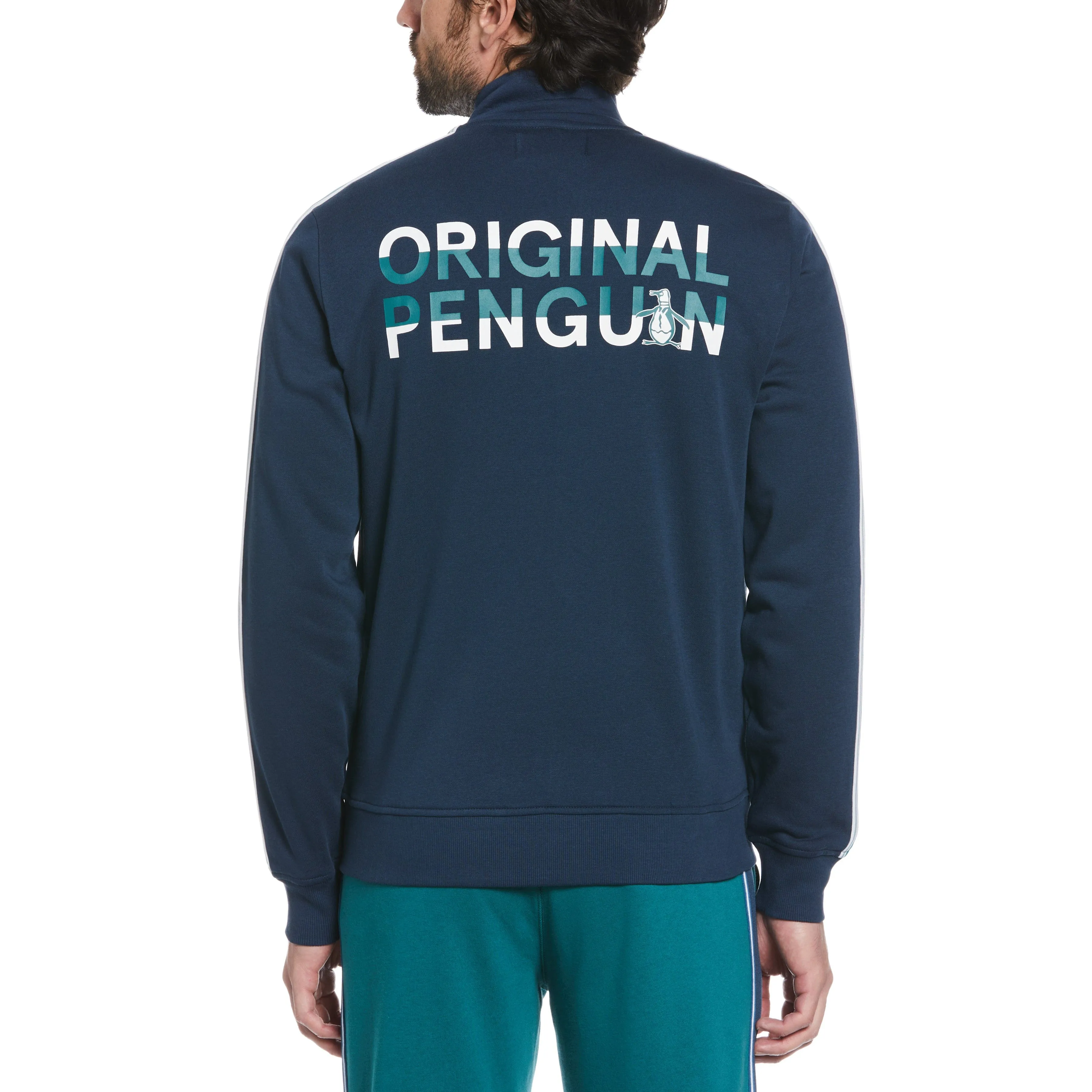 Fleece Side Tape Track Jacket sold by Original Penguin product image thumbnail 2