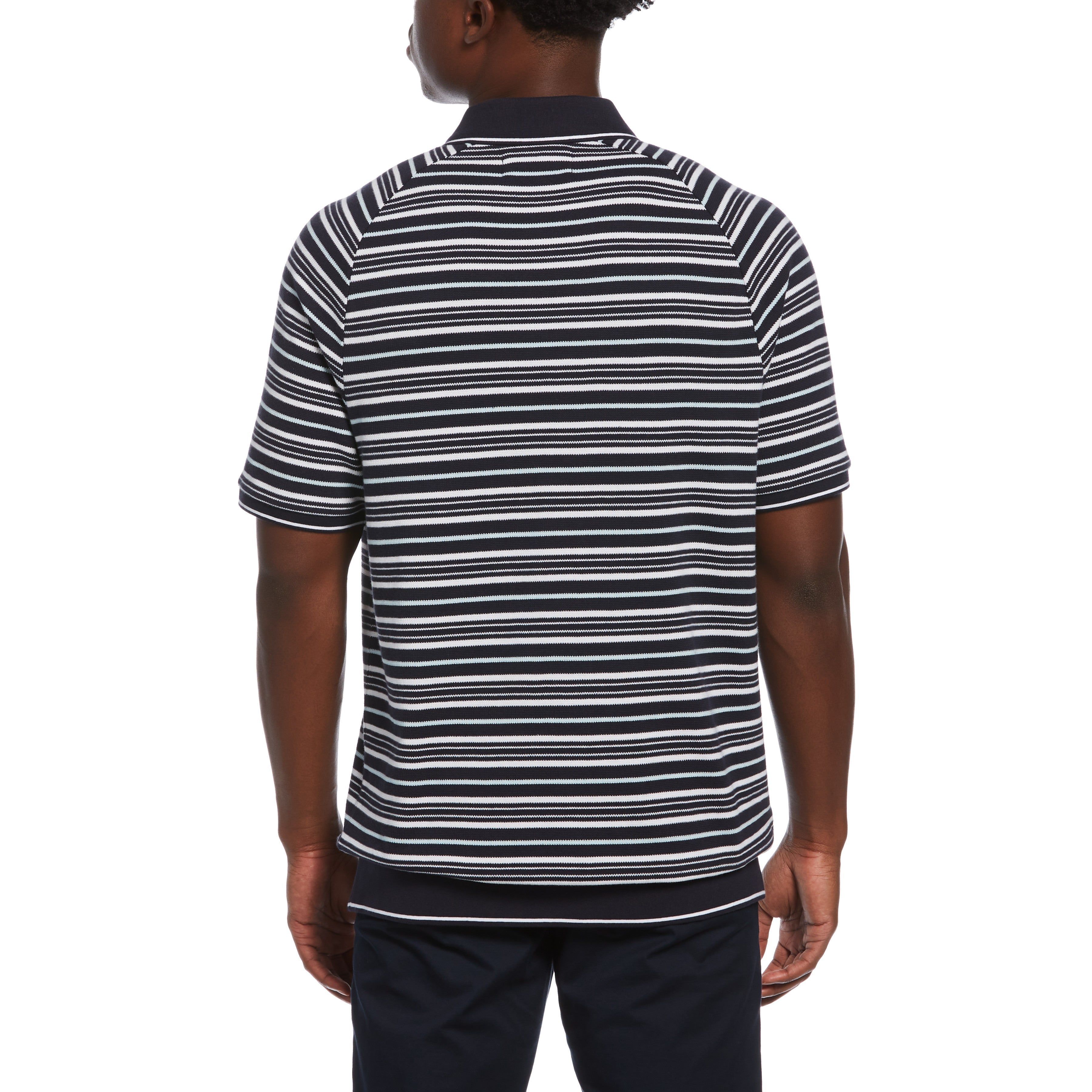 Stripe Zip Raglan Sleeve Polo sold by Original Penguin product image thumbnail 2