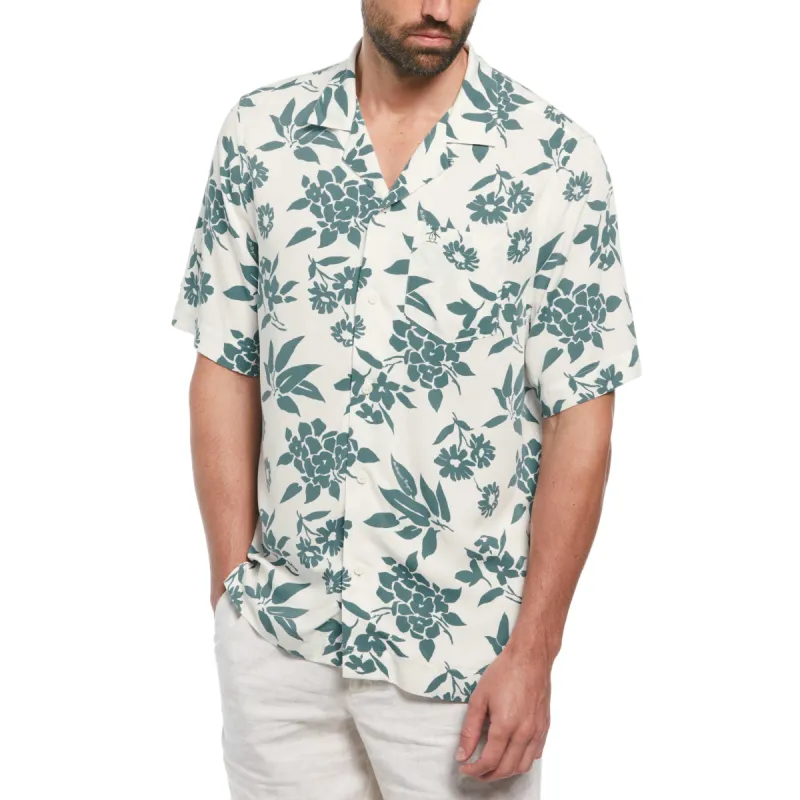 EcoVero™ Twill Floral Print Shirt sold by Original Penguin