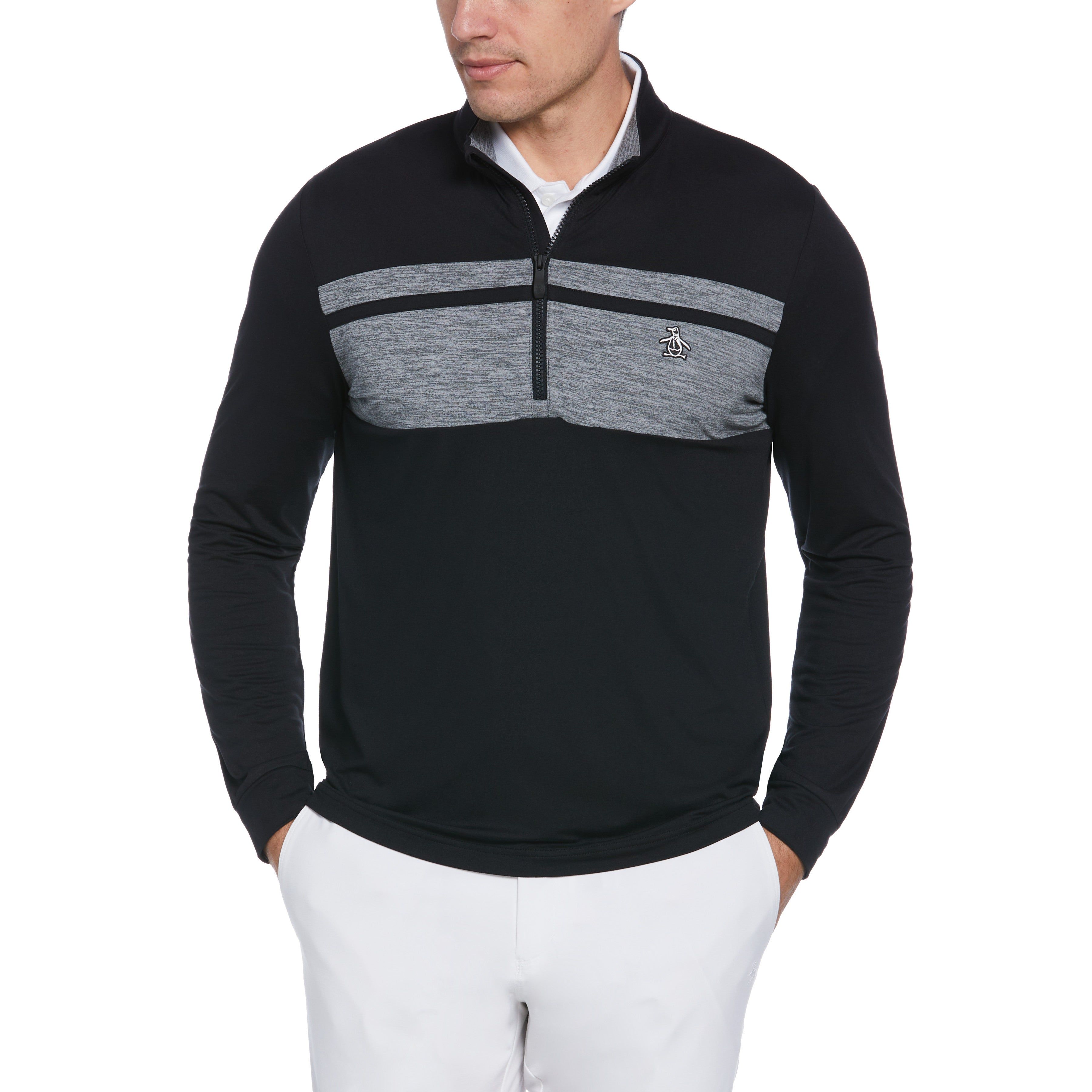 Color Block 1/4 Zip Golf Sweater sold by Original Penguin