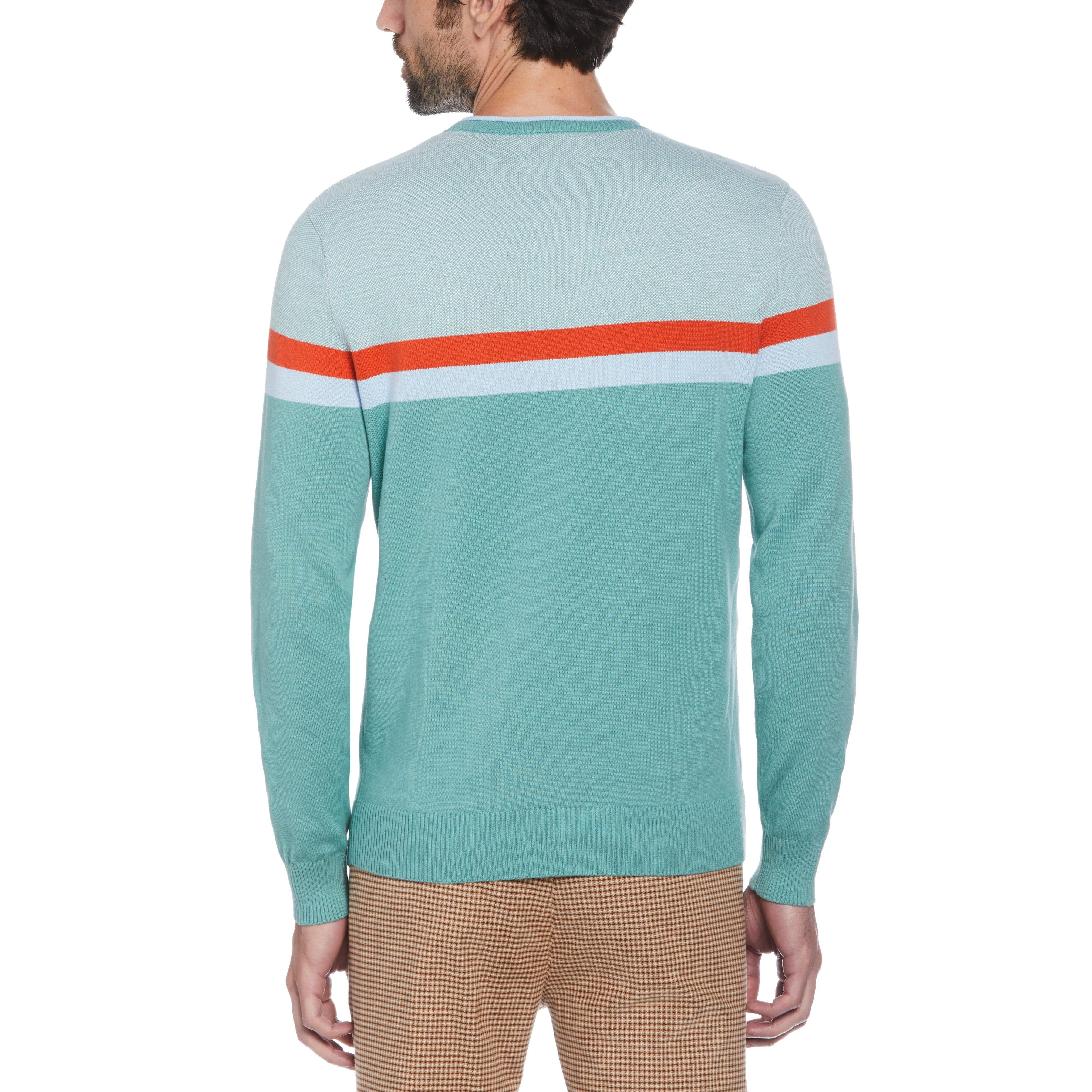 Striped Cotton Crew Neck Sweater sold by Original Penguin product image thumbnail 2