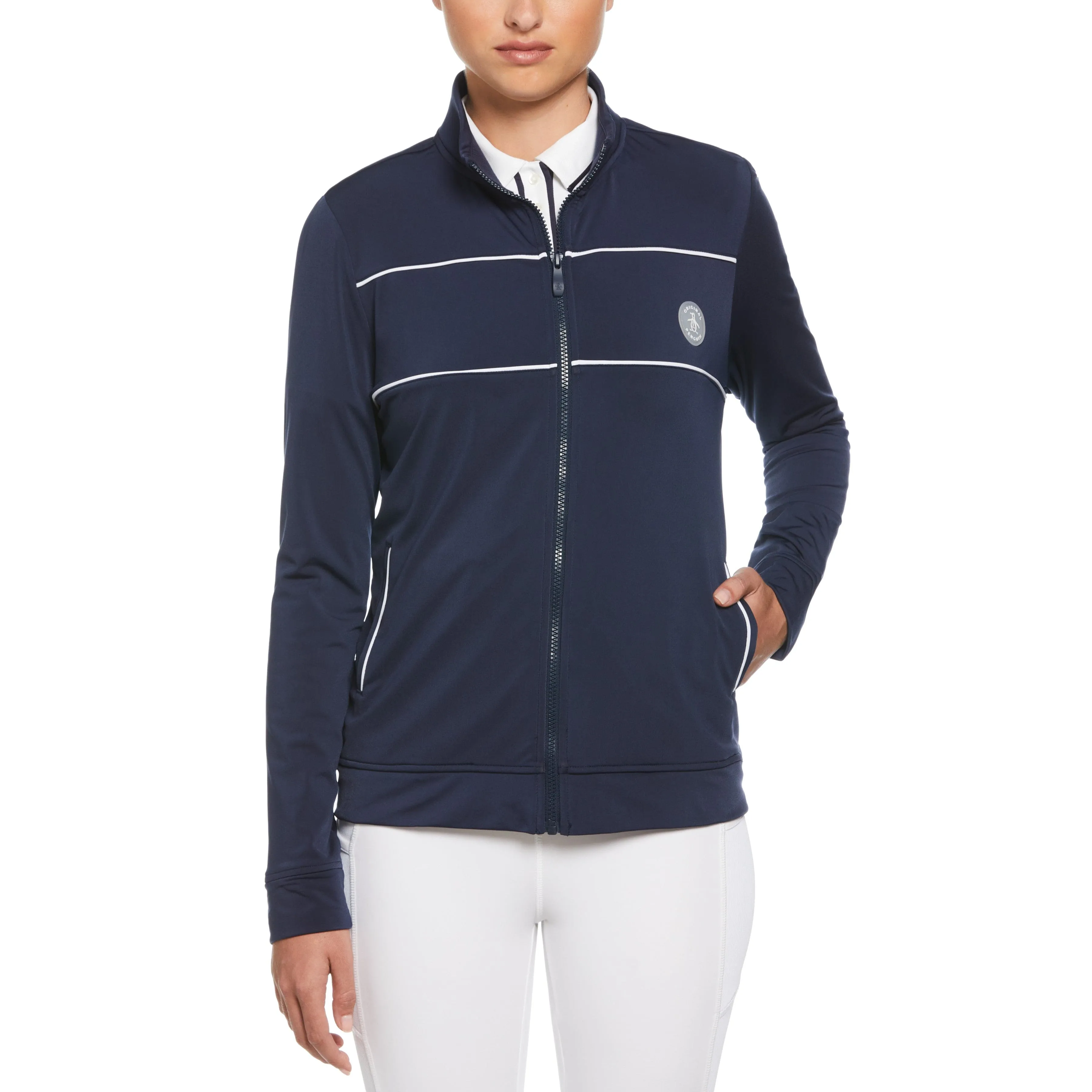 Women's Performance Track Style Tennis Jacket - Blue sold by Original Penguin
