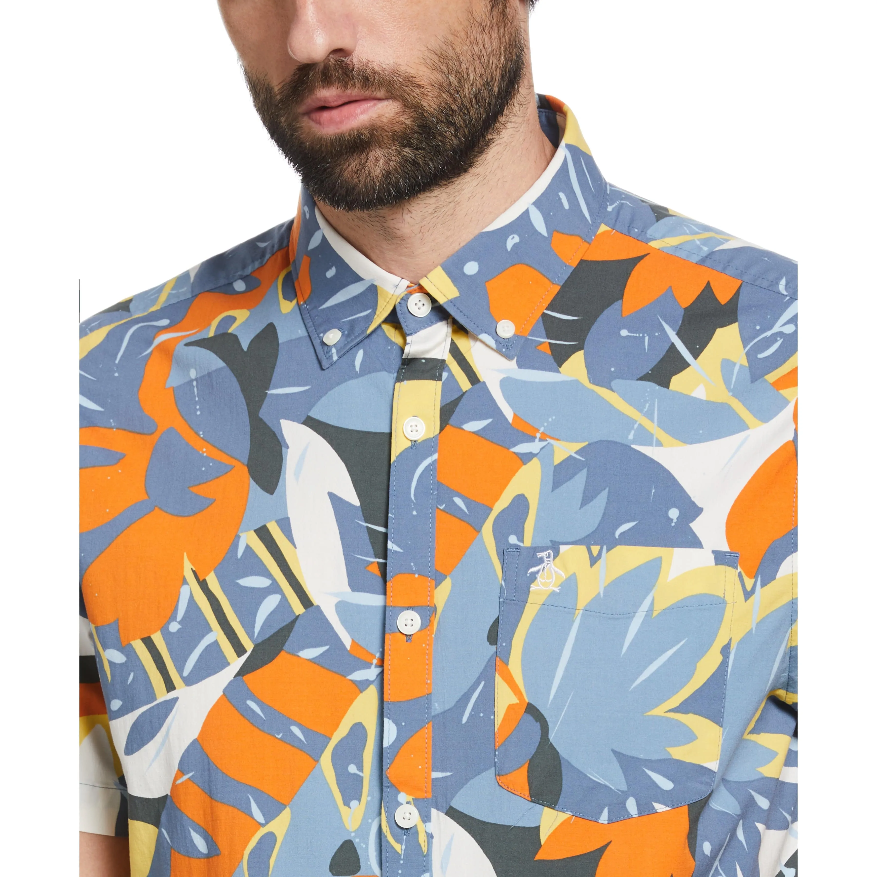 Ecovero™ Floral Print Shirt sold by Original Penguin product image thumbnail 3