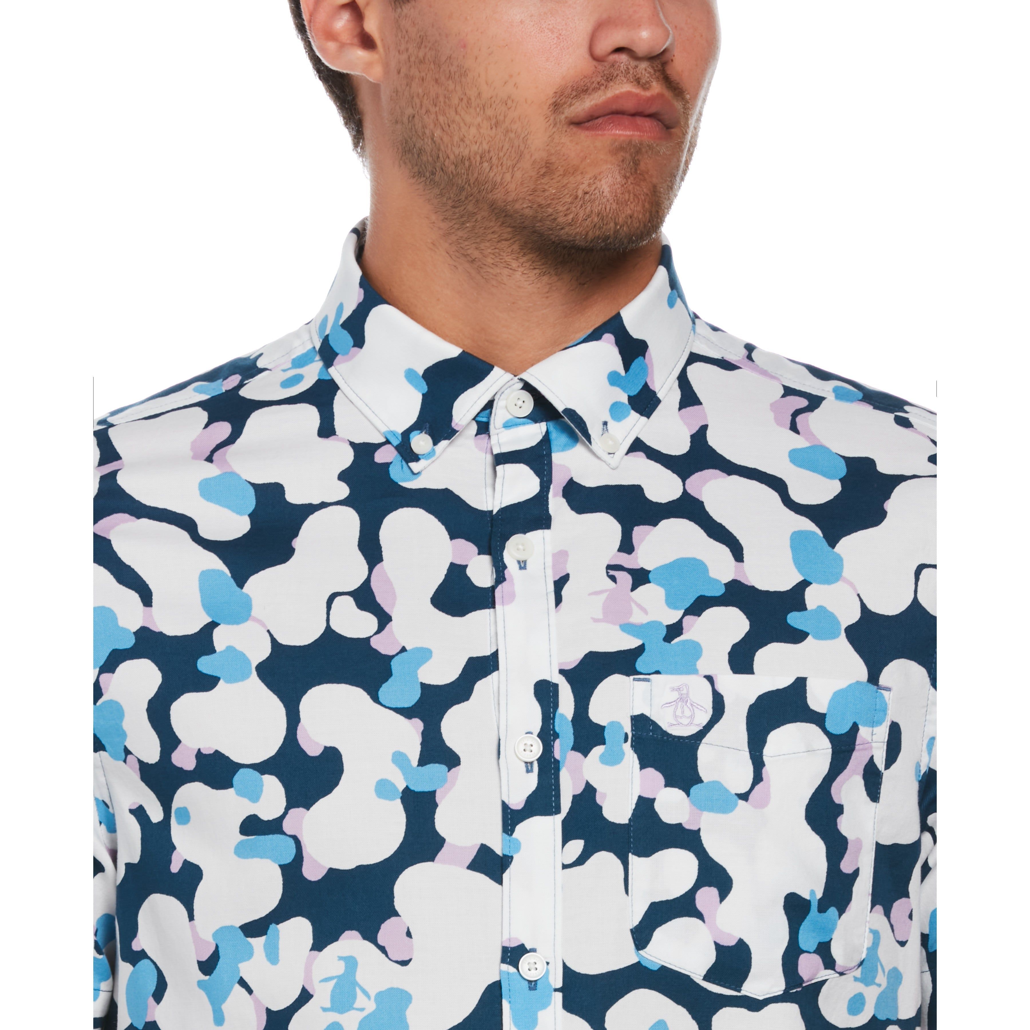 Ecovero™ Camo Pete Printed Shirt sold by Original Penguin product image thumbnail 3