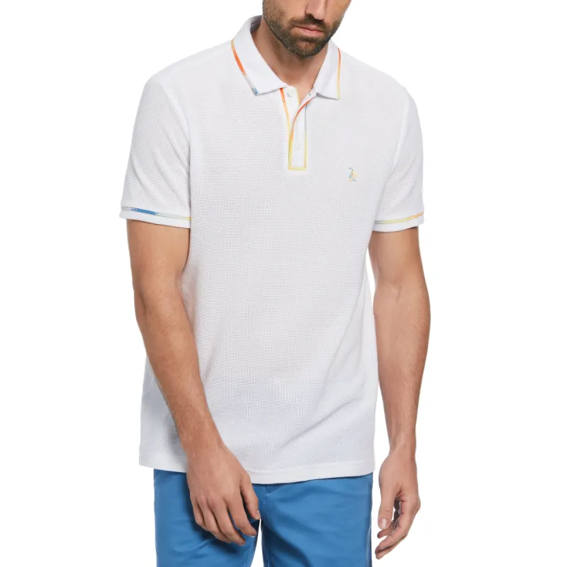 Pride Space Dye Stripe Polo made by Original Penguin