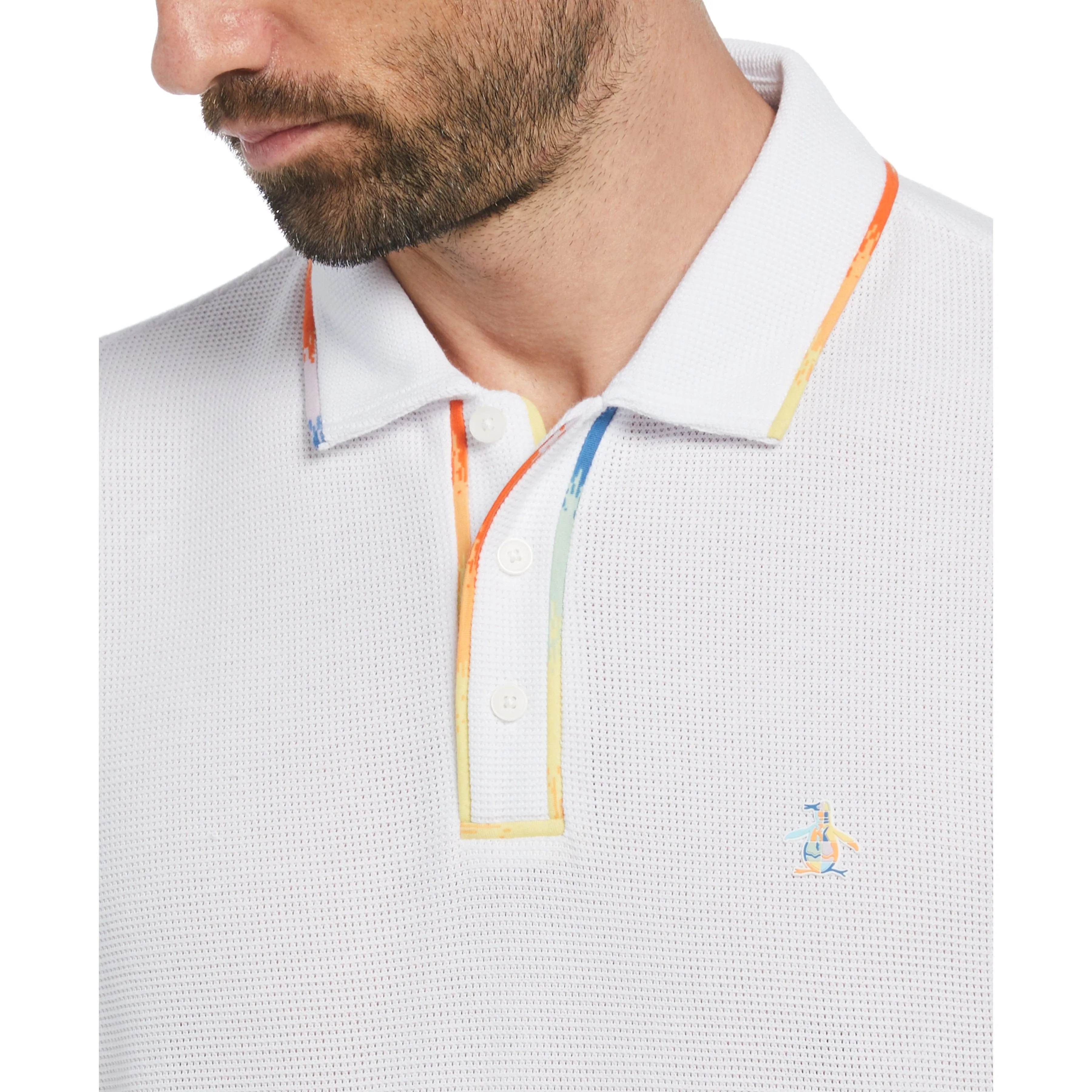 Pride Space Dye Stripe Polo sold by Original Penguin product image thumbnail 3