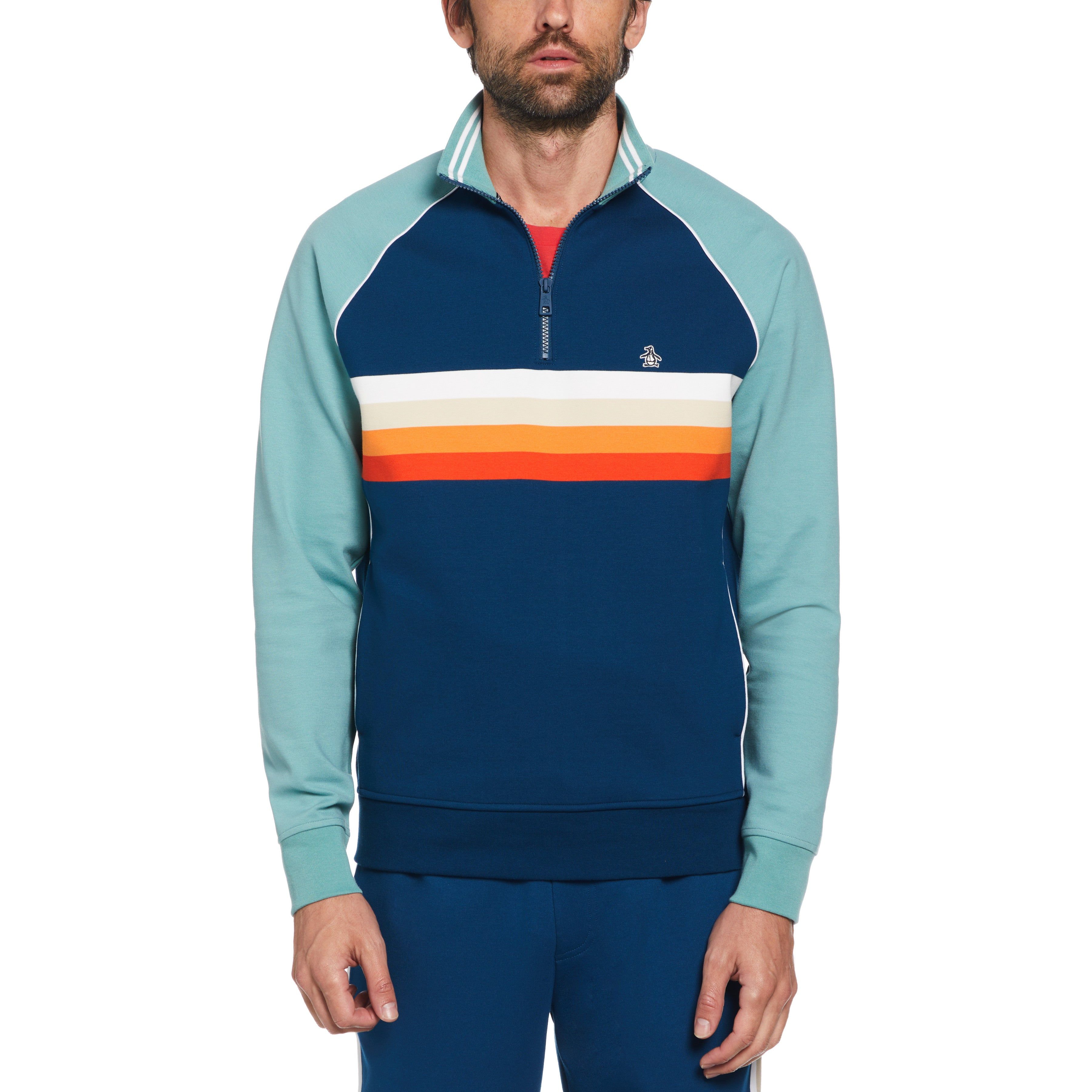 1/4 Zip Color Block Stripe Shirt sold by Original Penguin product image thumbnail 2