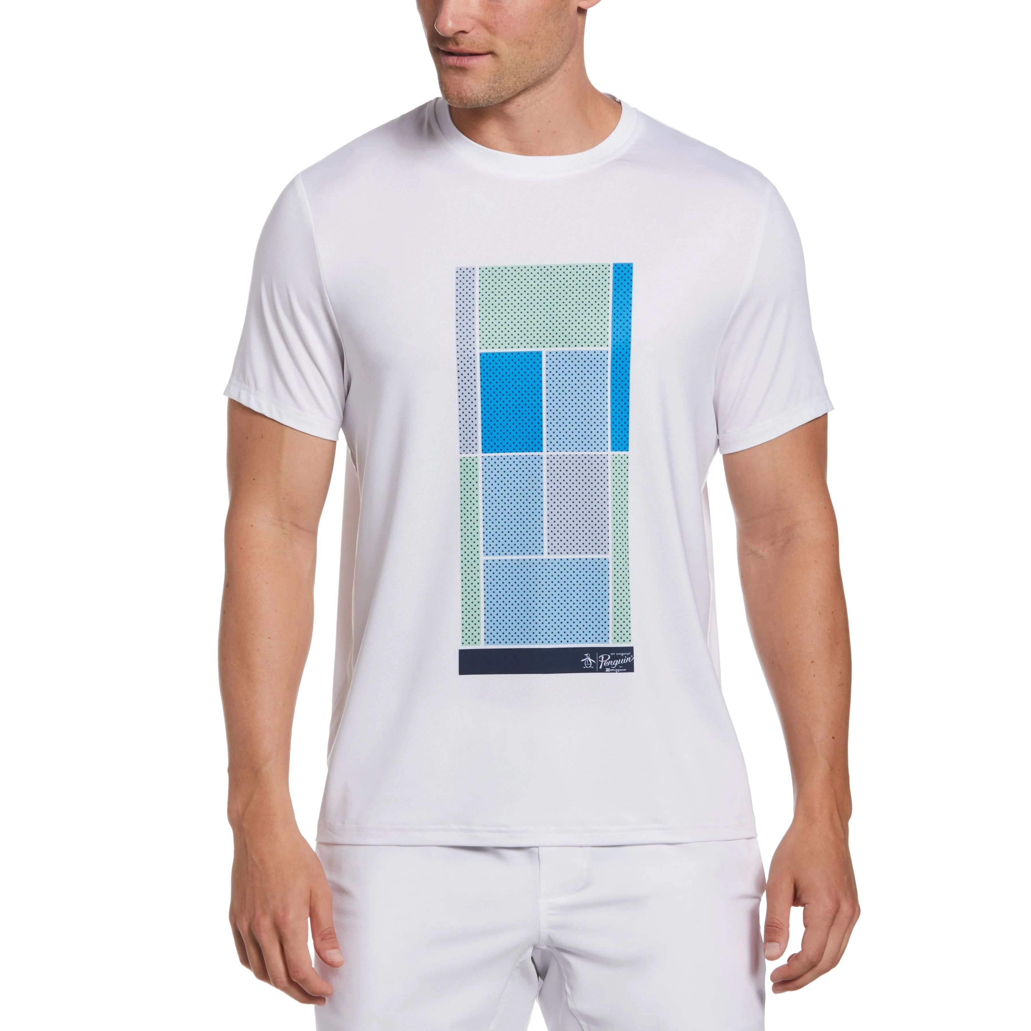 Performance Sublimation Color Block Tennis Tee sold by Original Penguin