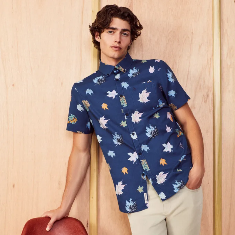 Maple Leaves Print Shirt sold by Original Penguin
