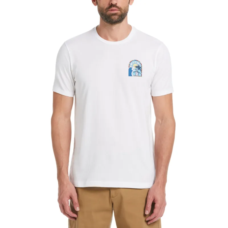 Cotton Jersey Miami Wave Graphic Tee sold by Original Penguin