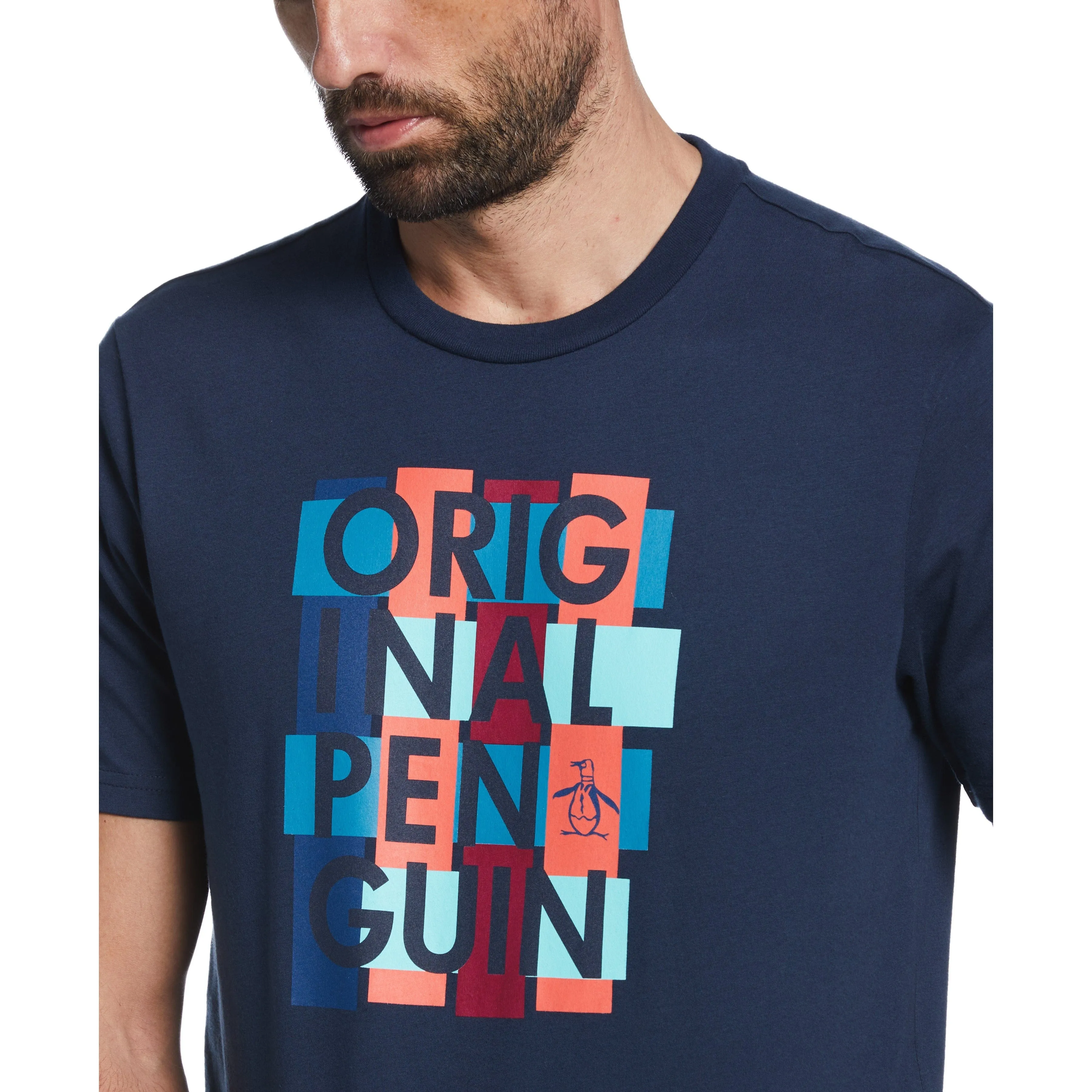 Logo Weave Print Tee sold by Original Penguin product image thumbnail 3