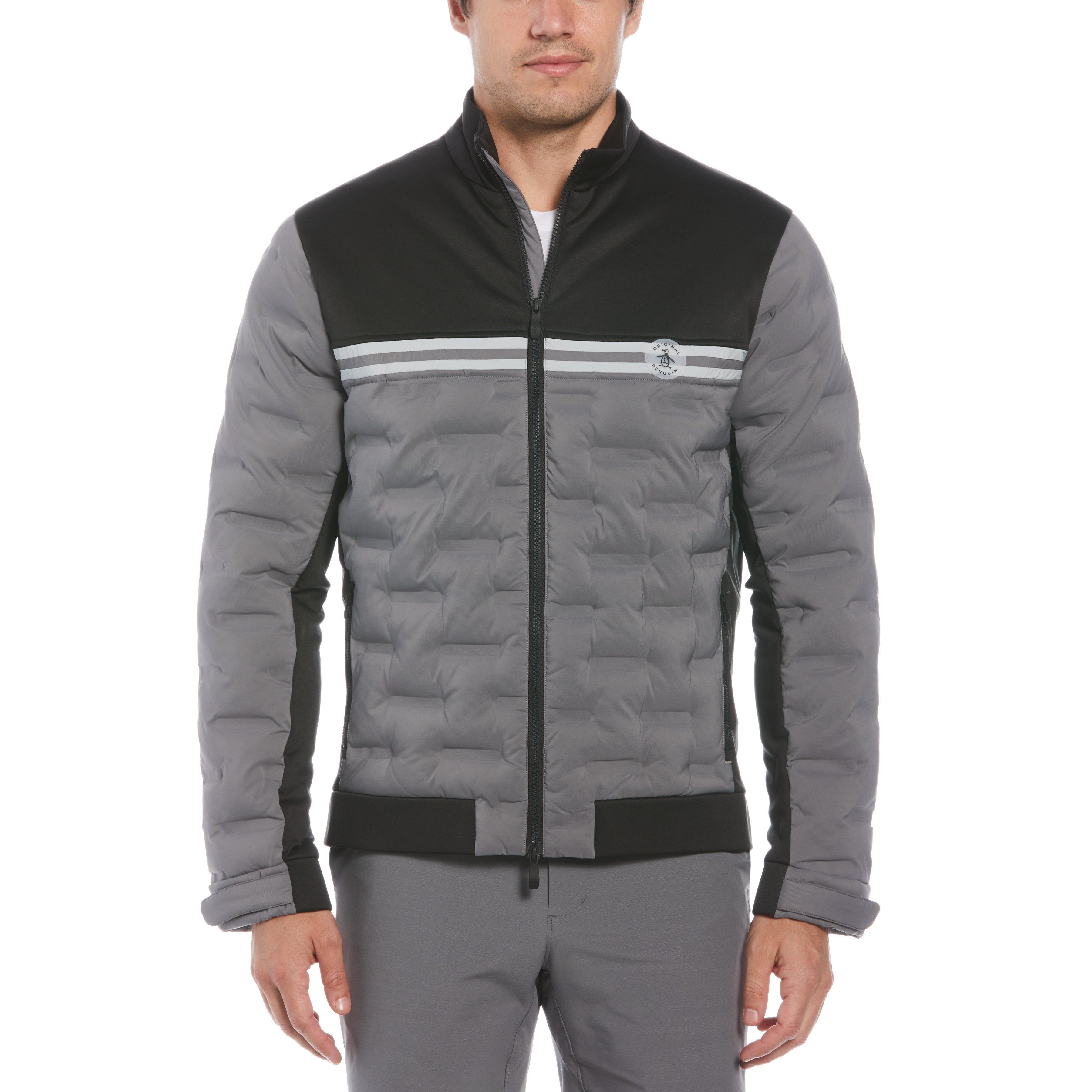 80s Mixed Media Color Blocked Golf Jacket sold by Original Penguin