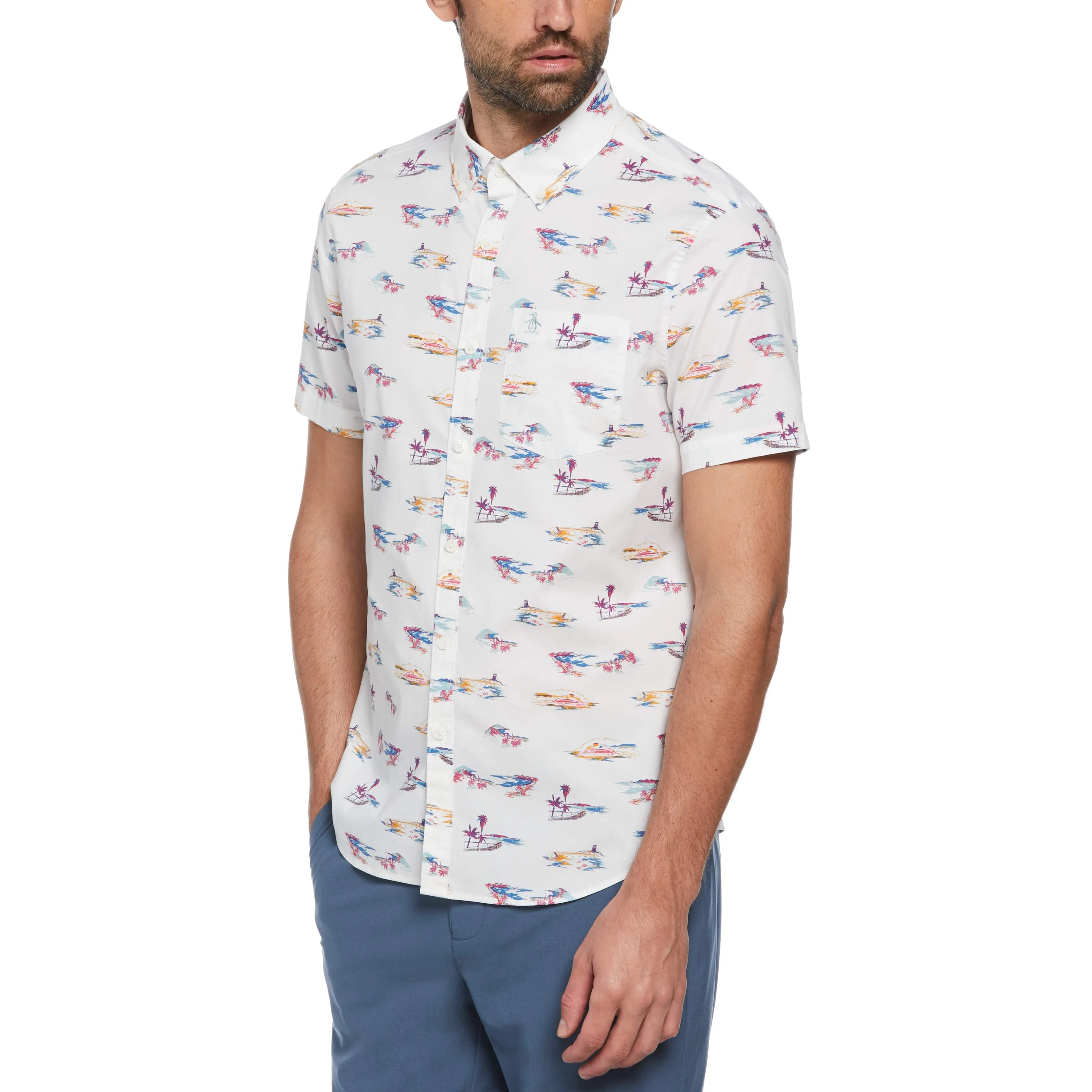 St. Tropez Print Shirt sold by Original Penguin