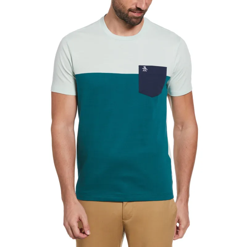Color Block Contrast Pocket Tee sold by Original Penguin