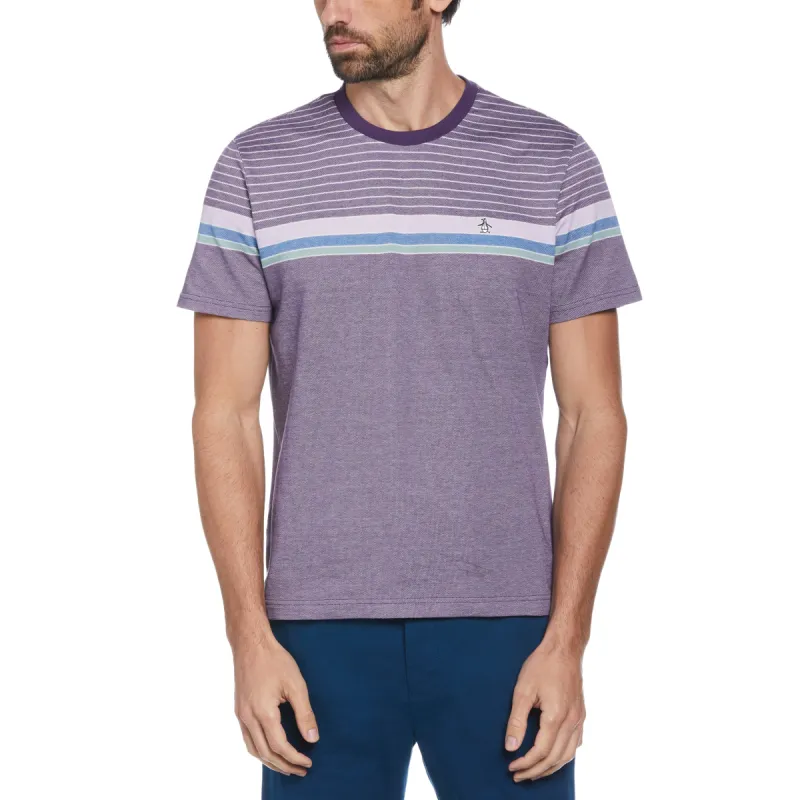 Engineered Stripe Pique Tee sold by Original Penguin