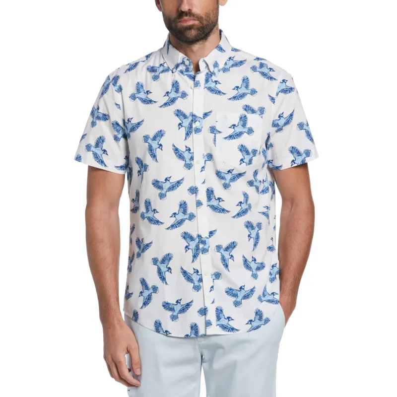 Ecovero™ Bird Print Shirt sold by Original Penguin