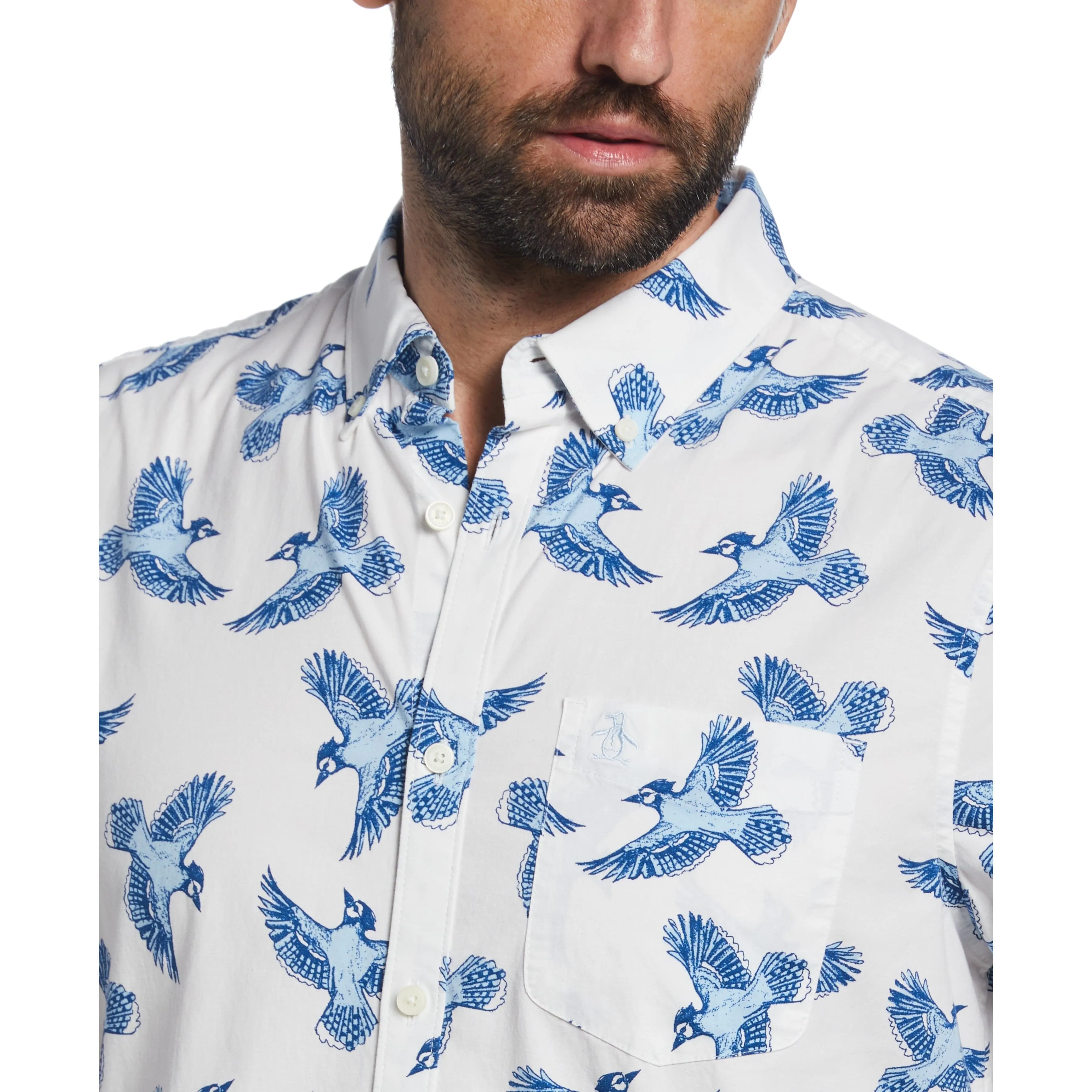 Ecovero™ Bird Print Shirt sold by Original Penguin product image thumbnail 3